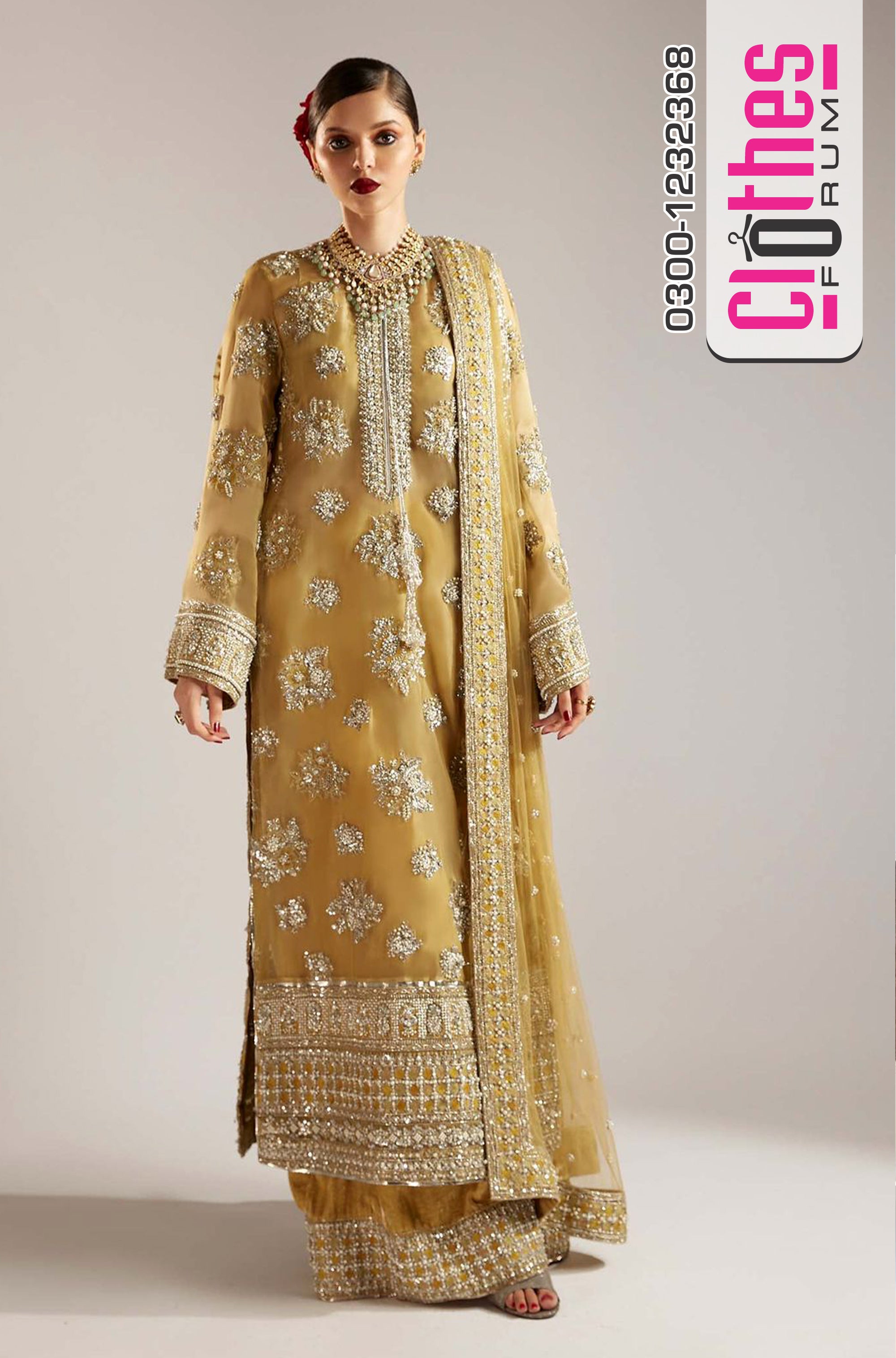 Hussain Rehar Luxury Lawn 2025 | Golden Majesty – Labels Eid Edit Exclusive