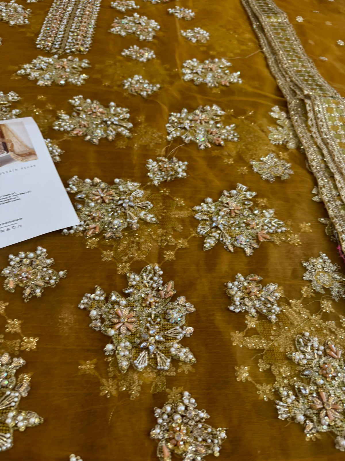 Hussain Rehar Luxury Lawn 2025 | Golden Majesty – Labels Eid Edit Exclusive