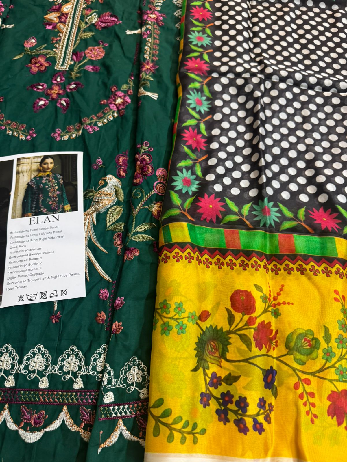 Elan Luxury Lawn – Emerald Garden Bloom | Summer Signature Edit