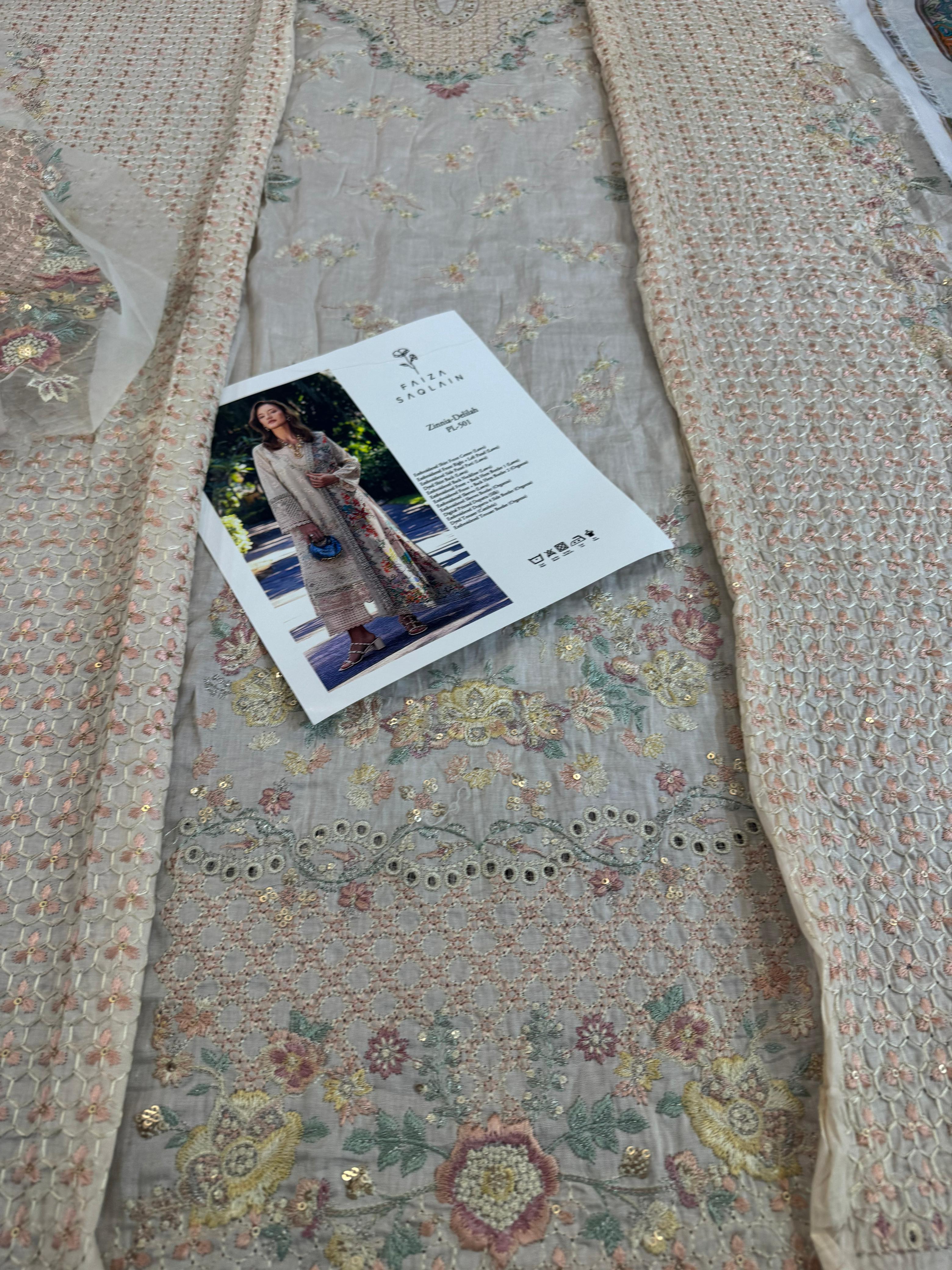 Faiza Saqlain Luxury Lawn’25 – The Most Awaited Masterpiece of the Season | Ethereal Pakistani Elegance