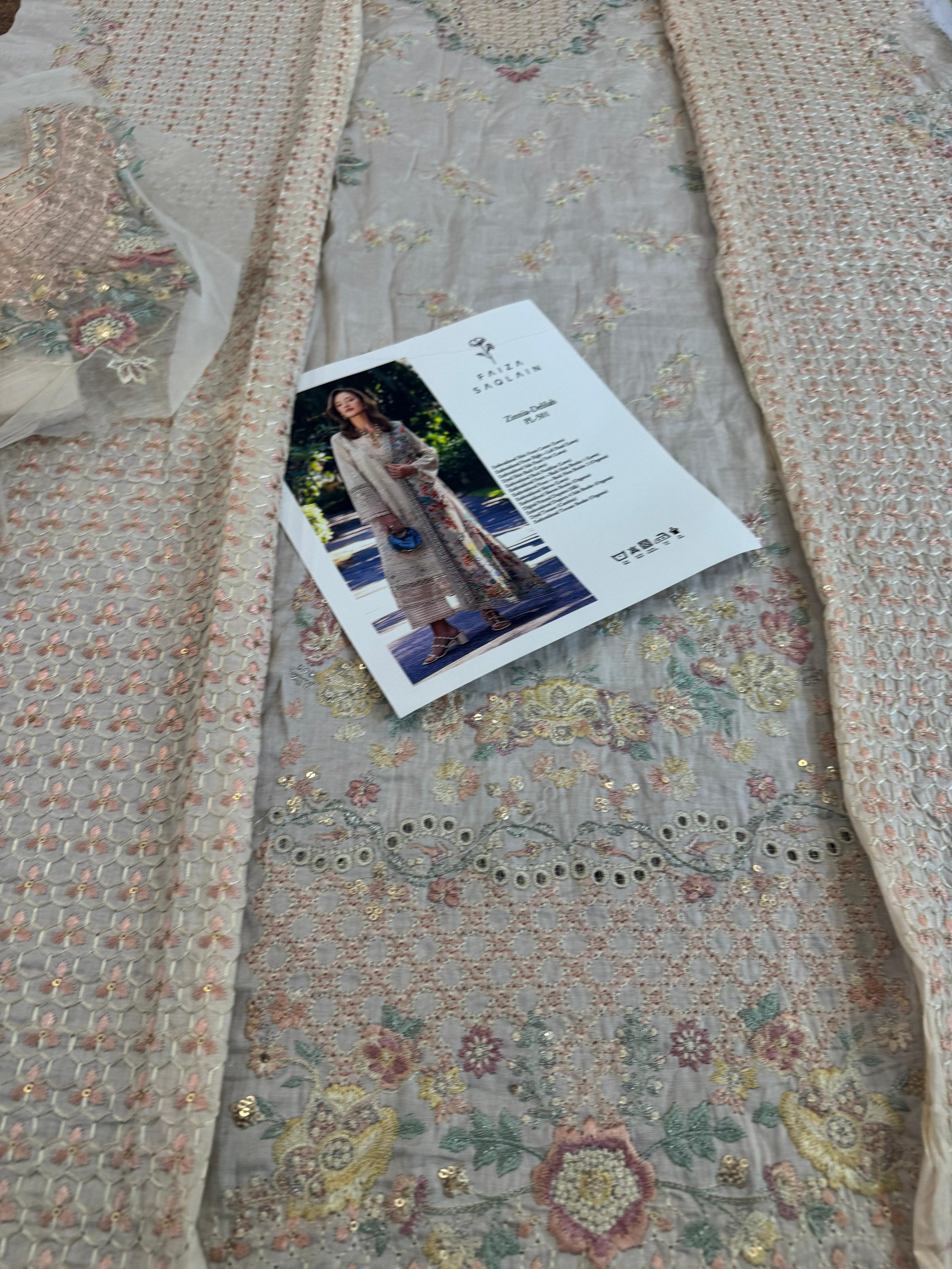 Faiza Saqlain Luxury Lawn’25 – The Most Awaited Masterpiece of the Season | Ethereal Pakistani Elegance