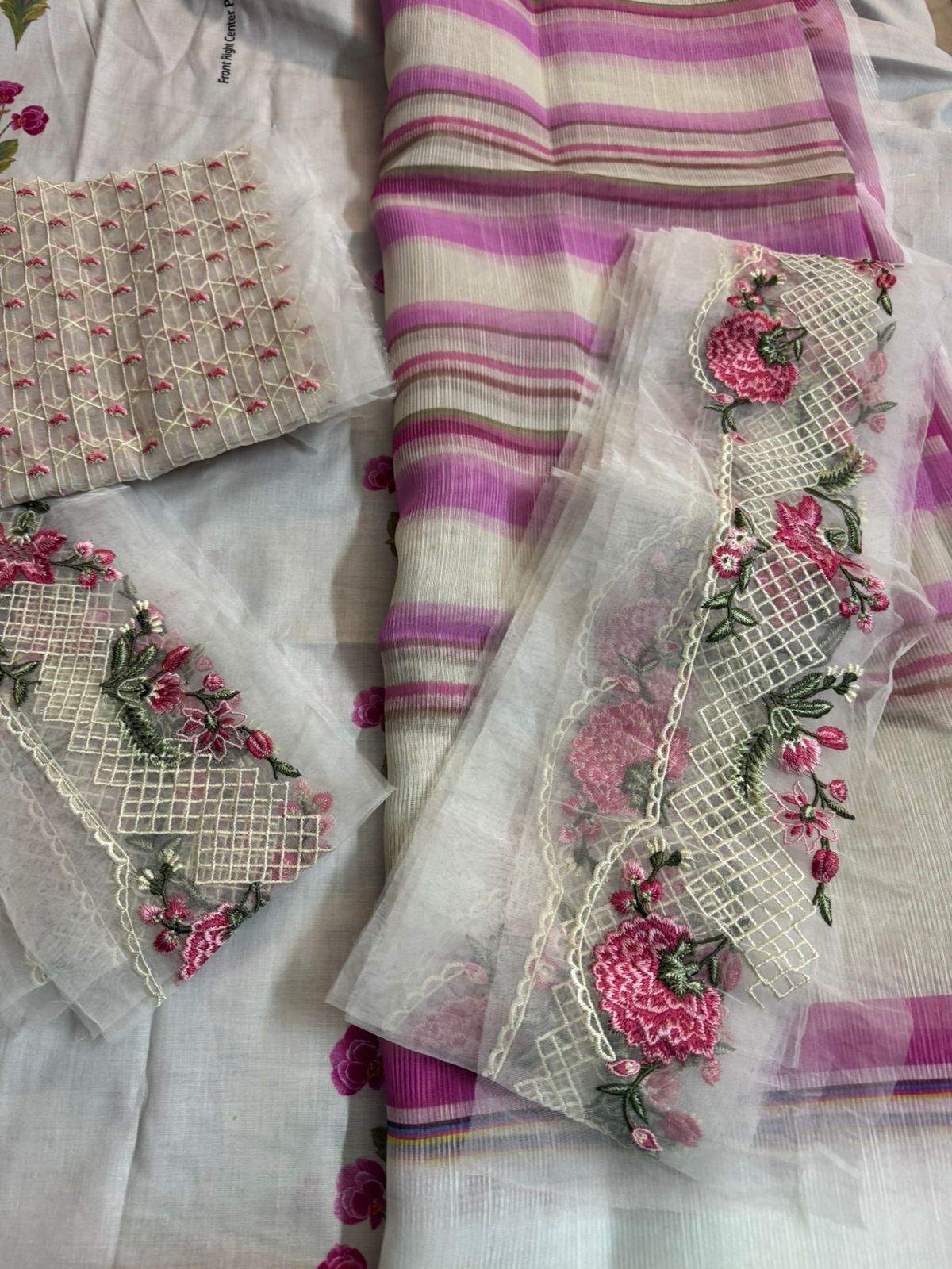 Crimson FLOW Luxury Lawn – Desert Bloom Elegance | Royal Summer '25 Edition