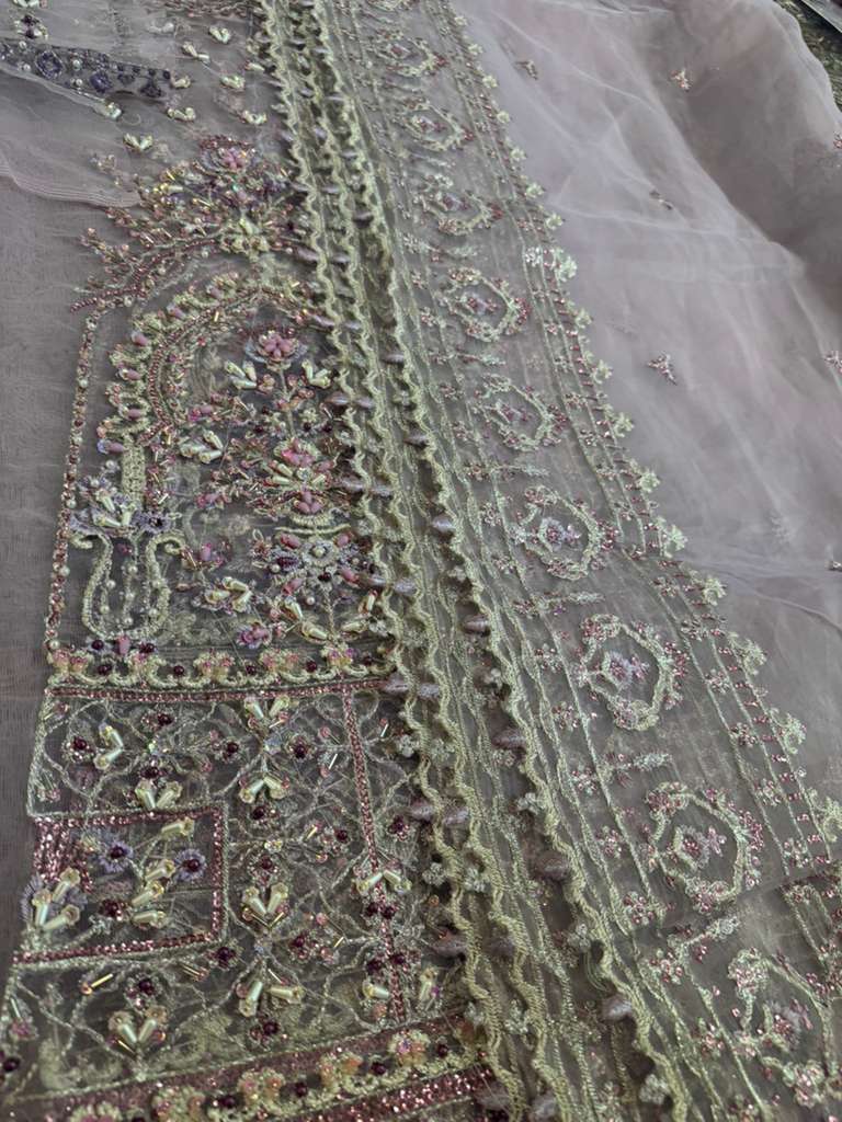 Faiza Saqlain “Anysia” Lilac Net Bridal Lehenga – Luxury Wedding Edition