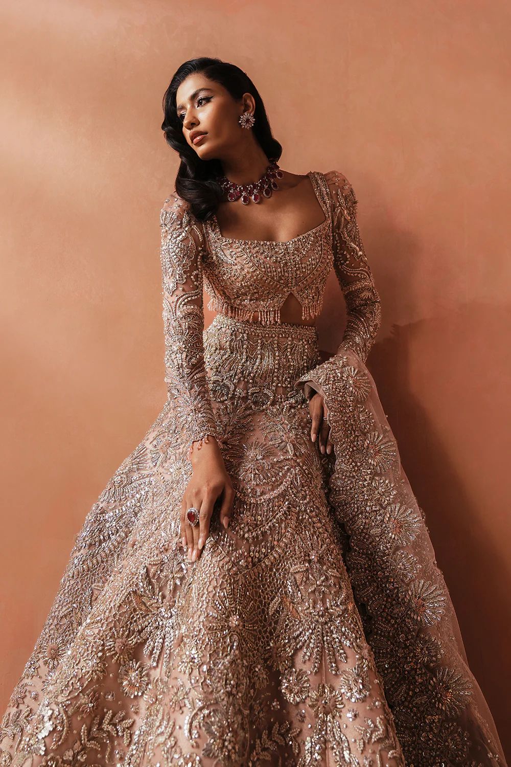 Soraya – Catherine Green Bridal Dress | Elegant 16 Panel Wedding Wear