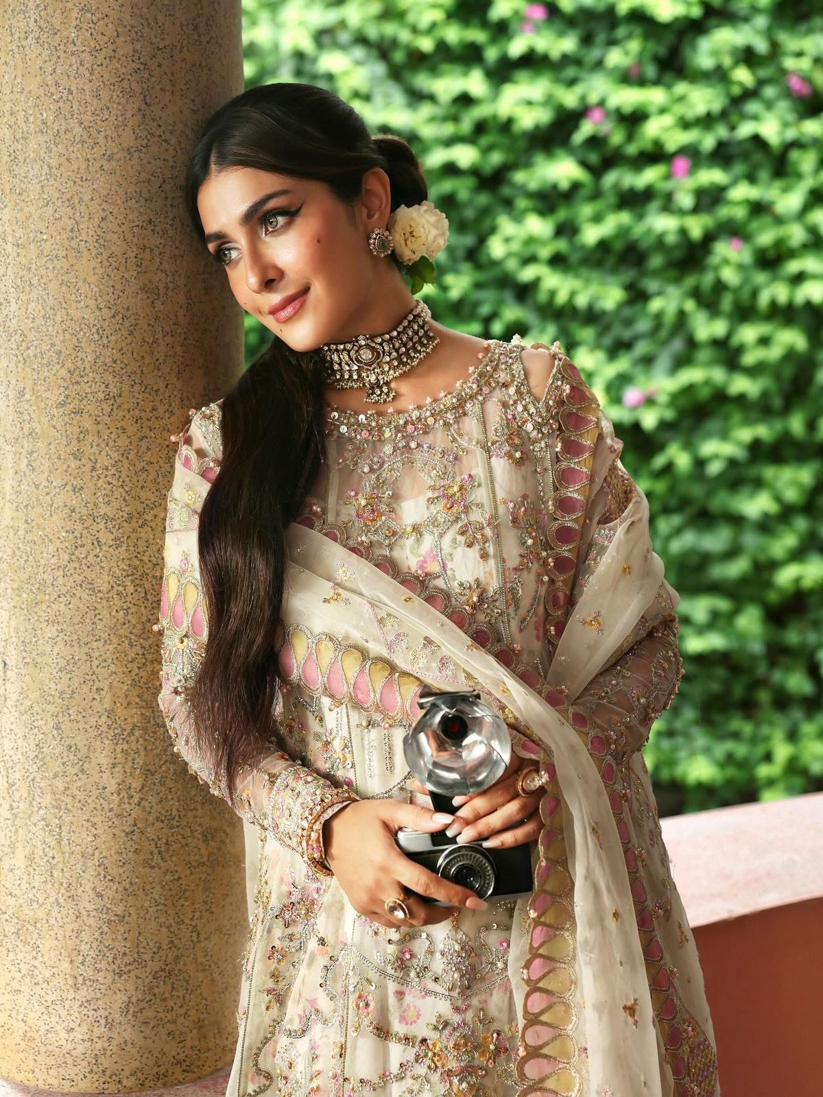 Kanwal Malik Ivory Wedding Edition | Elegant Chiffon Bridal Dress