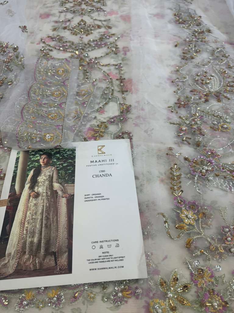 Kanwal Malik Ivory Wedding Edition | Elegant Chiffon Bridal Dress
