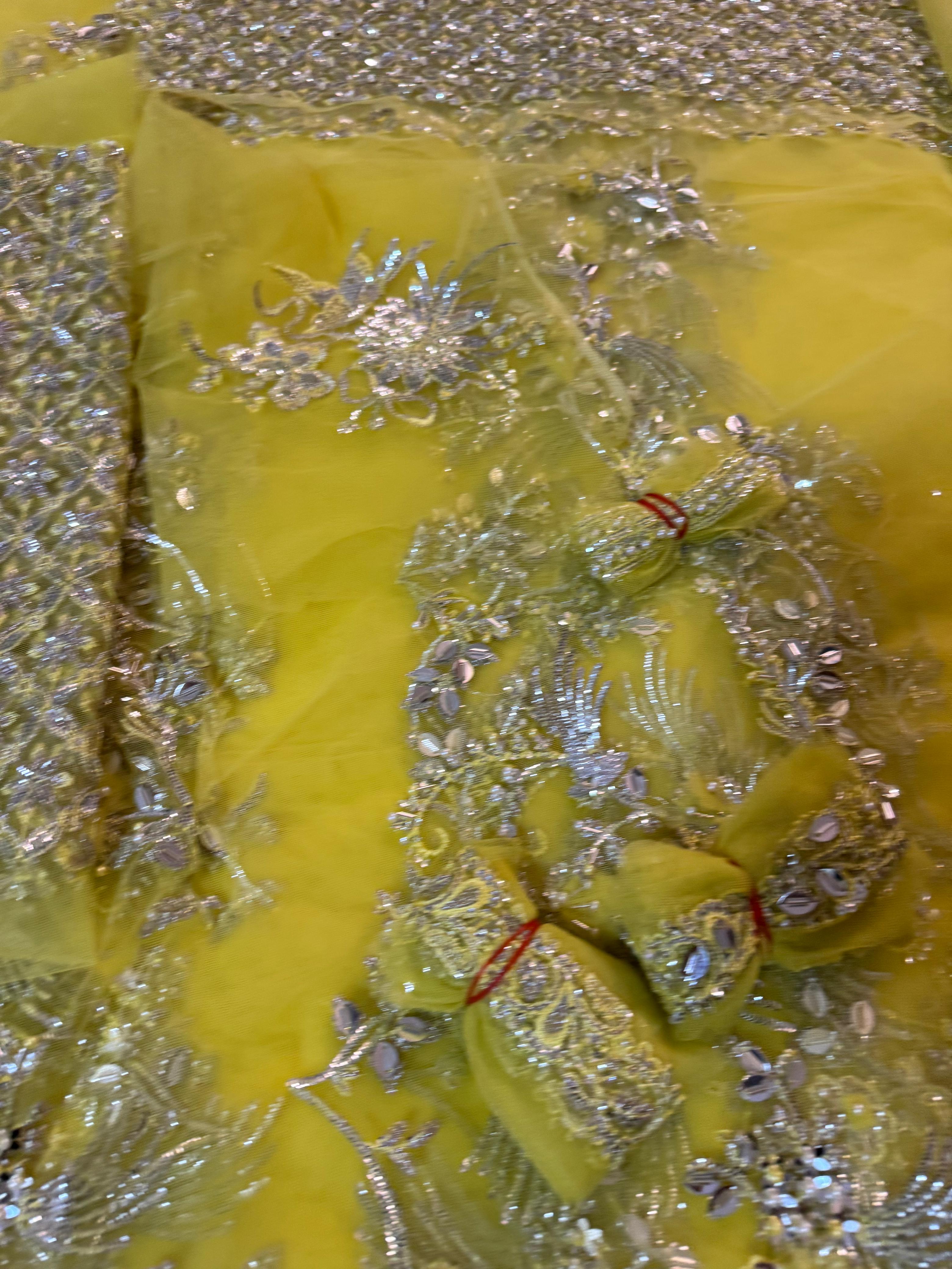 Radiate Grace in Élan's Mesmerizing Light Yellow Wedding Masterpiece