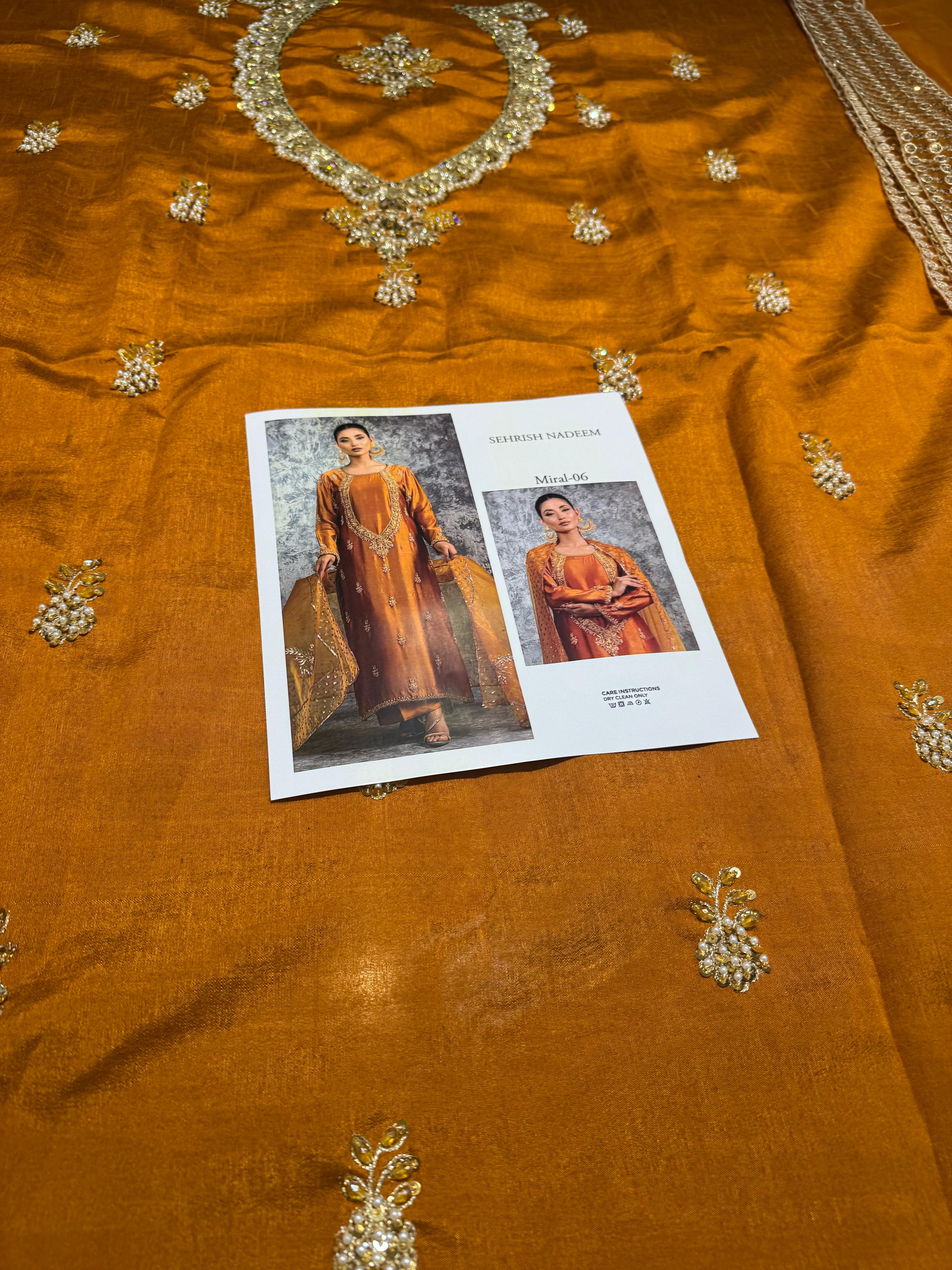 Sehrish Nadeem – Majestic Mustard Gold Embroidered Wedding Ensemble | Most Awaited Wedding Edition