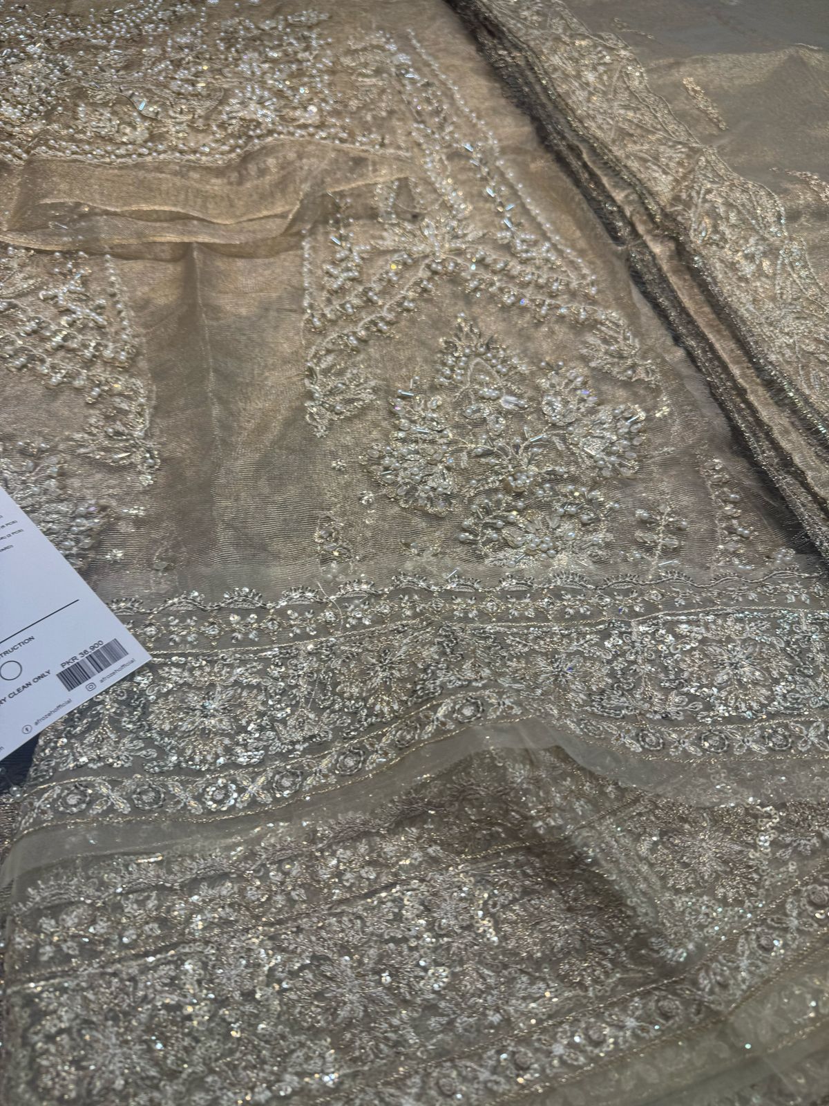 Afrozeh – Golden Majesty | Bridal Frock & Lehenga from Wedding Collection 2025