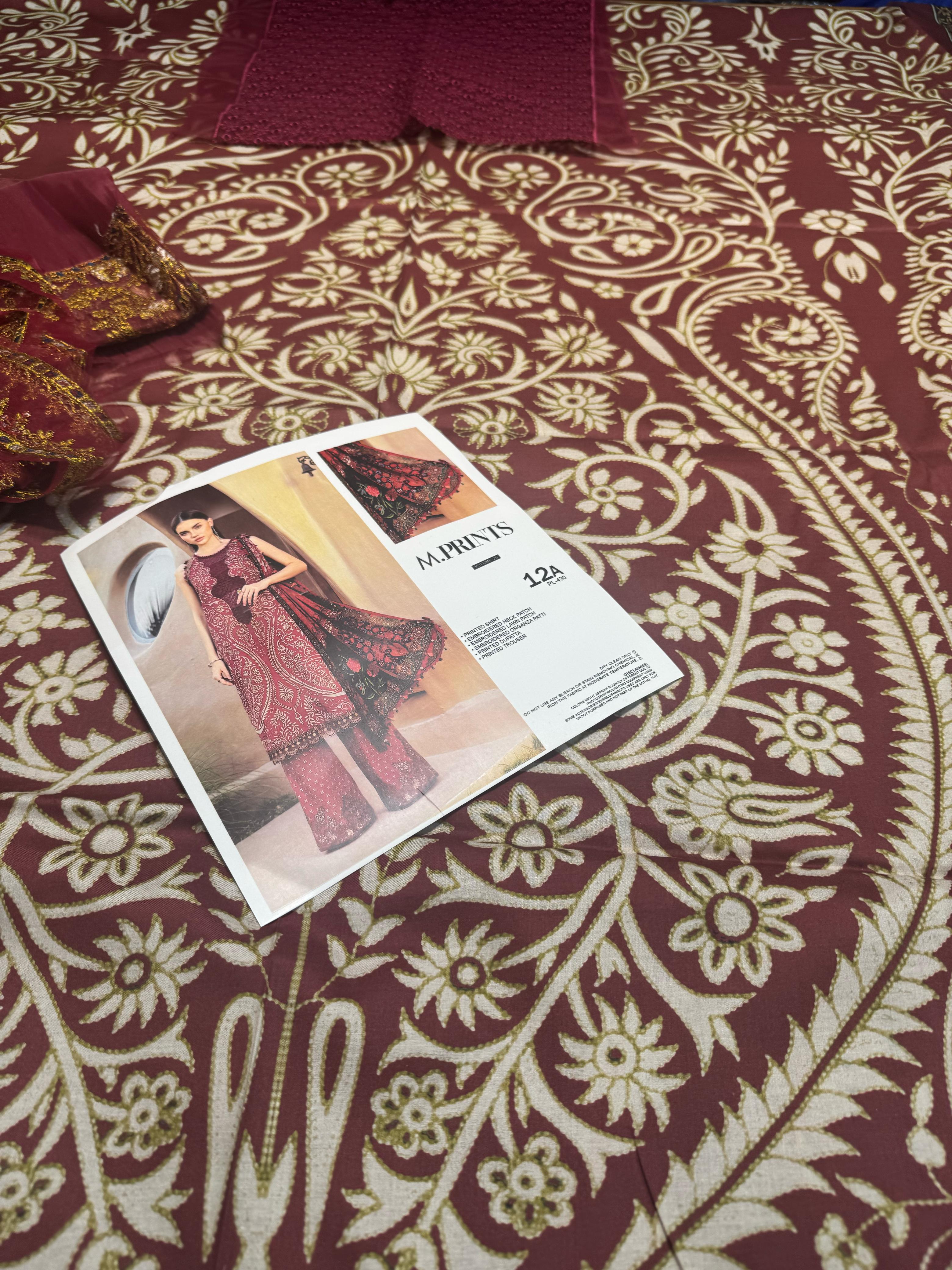 Maria B MPrint – Luxury Eid Lawn Suit | Spring/Summer 2025 Collection