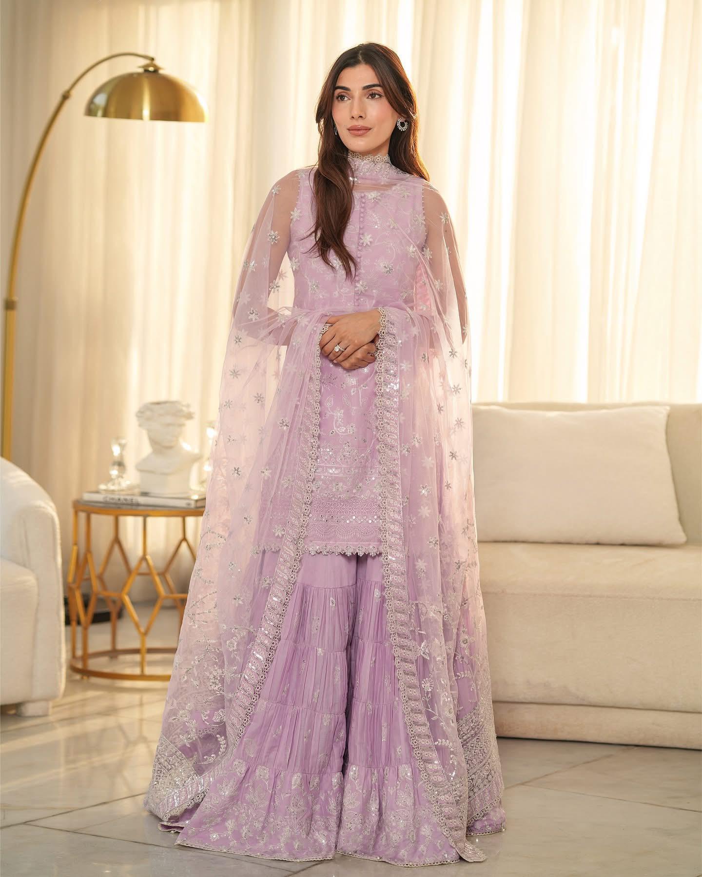 Faiza Saqlain Luxury Lawn 2025 – Rimjhim Premium Long Dress | Summer Closet Must-Have