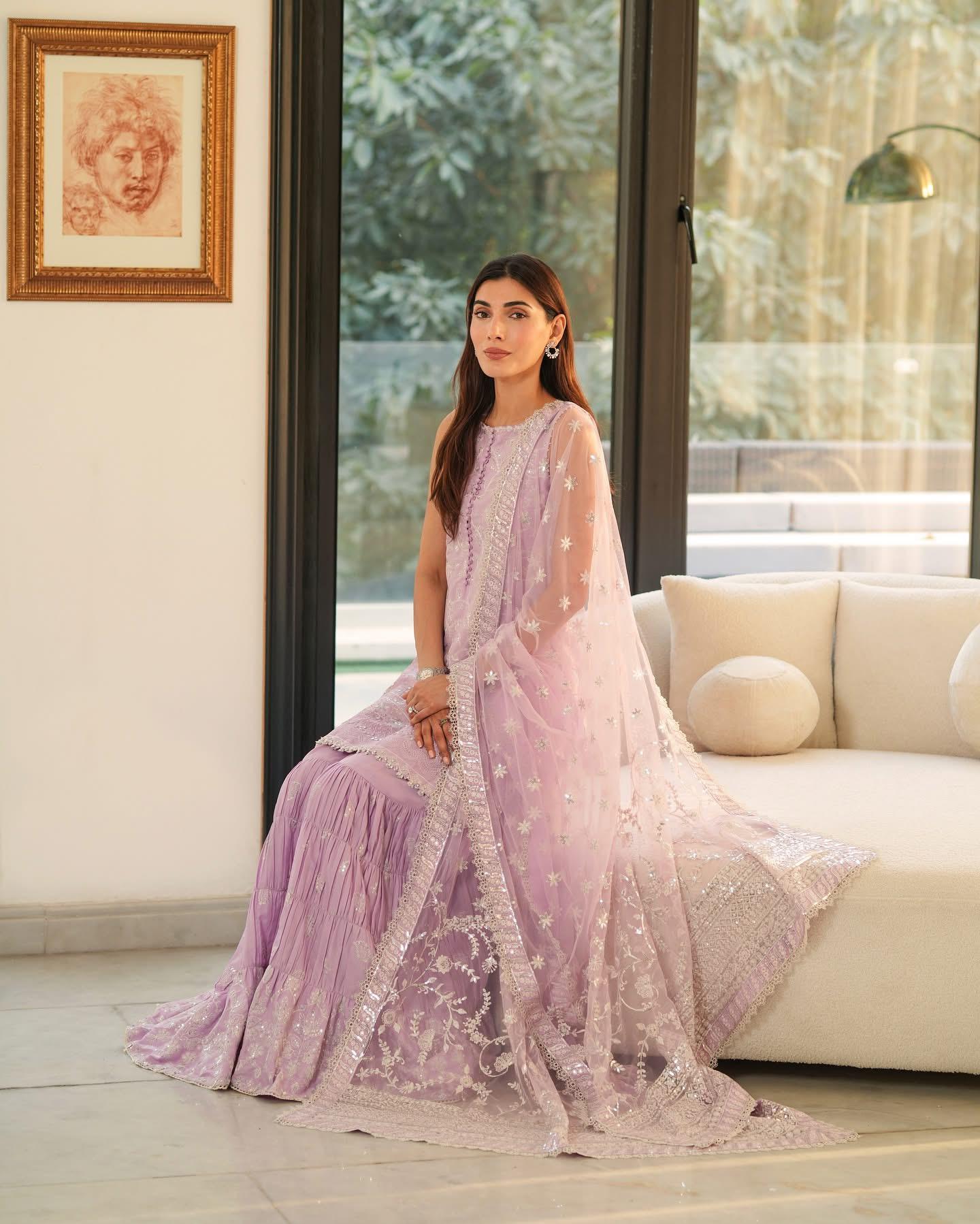 Faiza Saqlain Luxury Lawn 2025 – Rimjhim Premium Long Dress | Summer Closet Must-Have