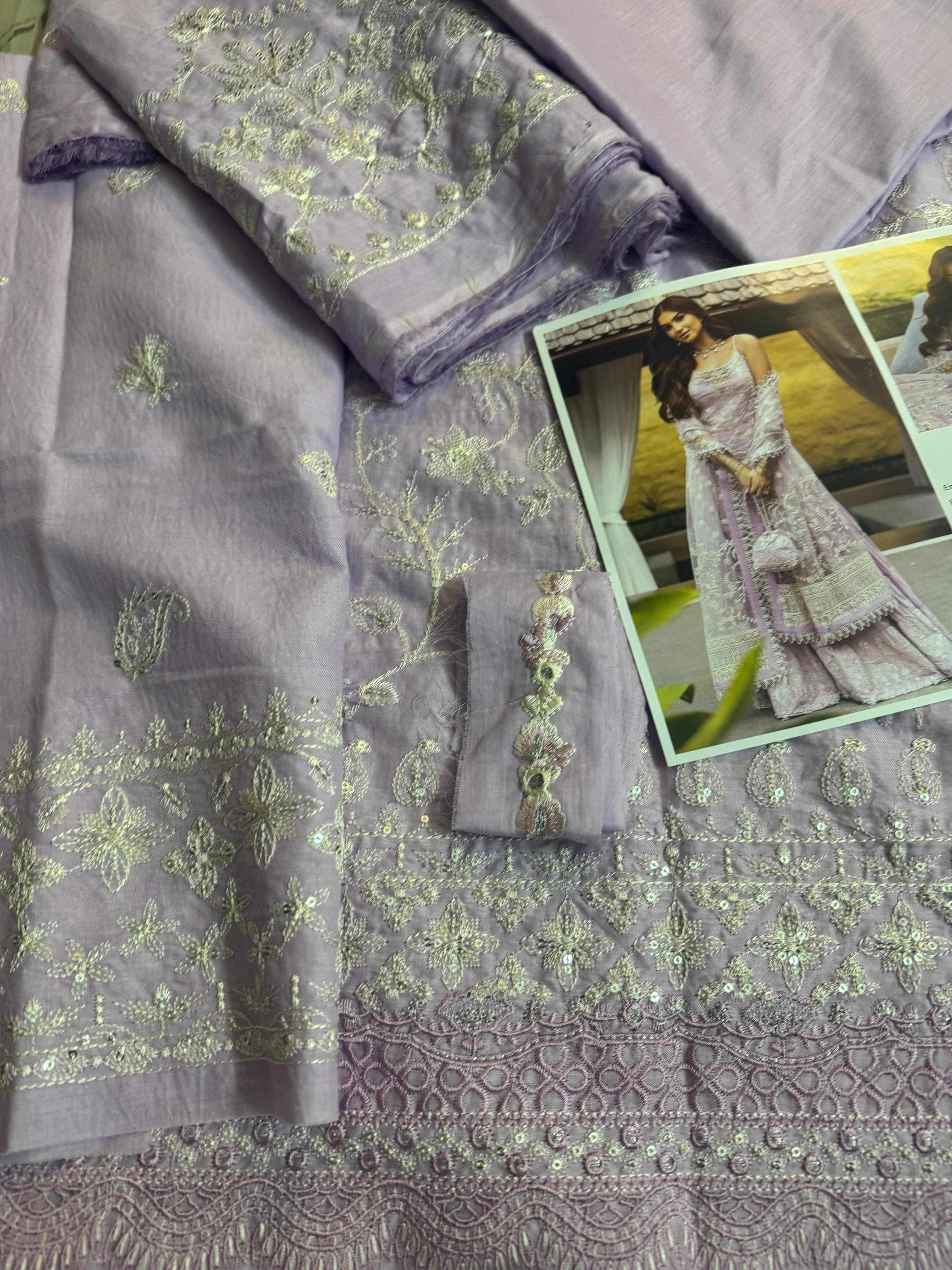 Faiza Saqlain Luxury Lawn 2025 – Rimjhim Premium Long Dress | Summer Closet Must-Have