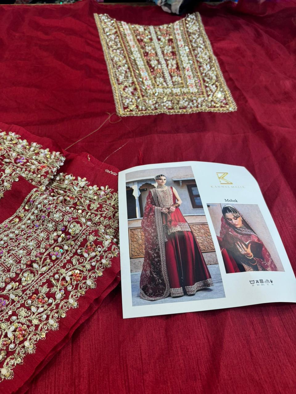 Kanwal Malik Wedding Edition – Red Chiffon Bridal Dress