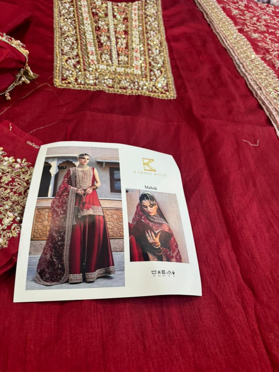 Kanwal Malik Wedding Edition – Red Chiffon Bridal Dress