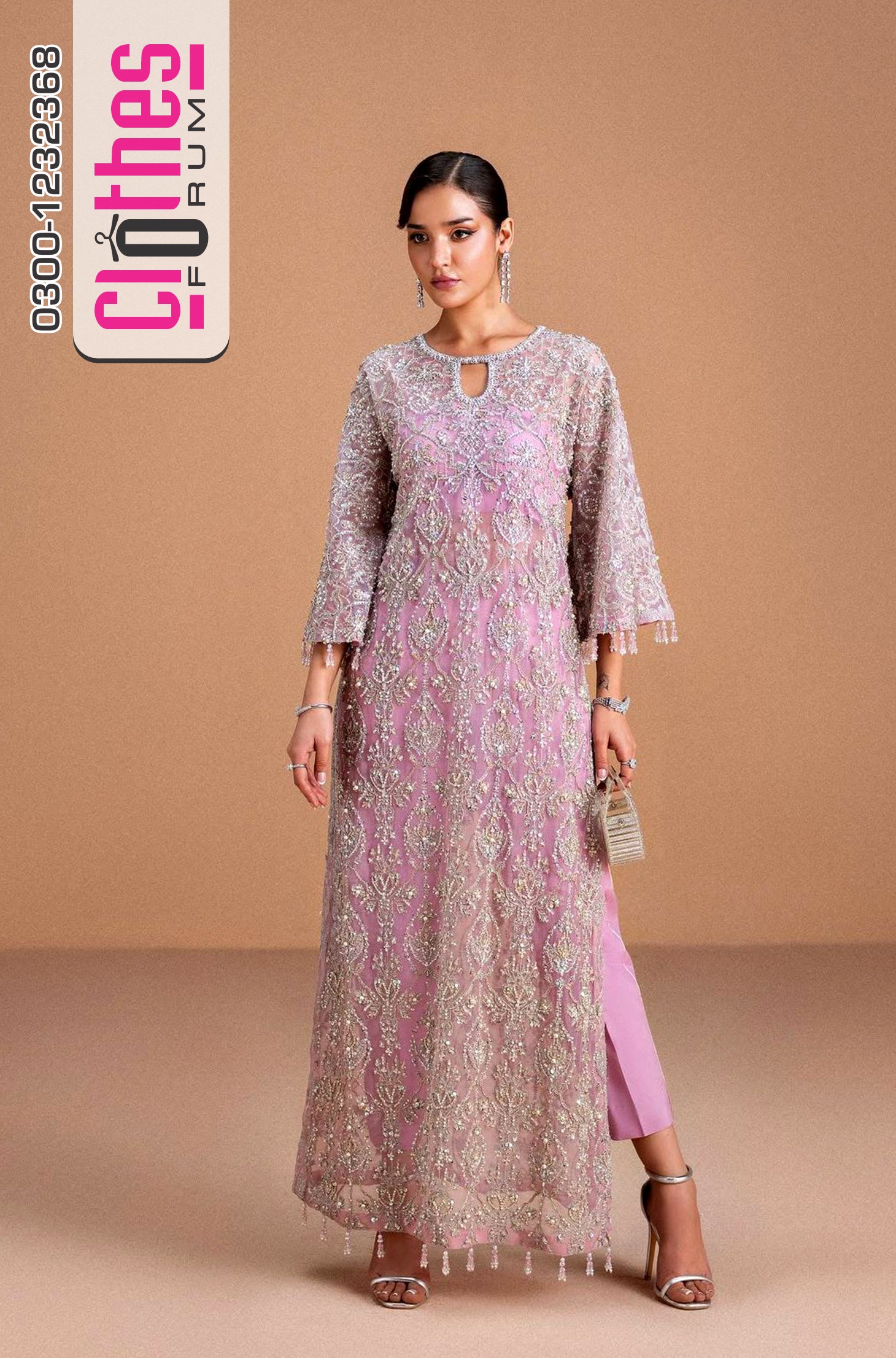 Kanwal Malik Pink Lilac Organza Outfit – Wedding Edition