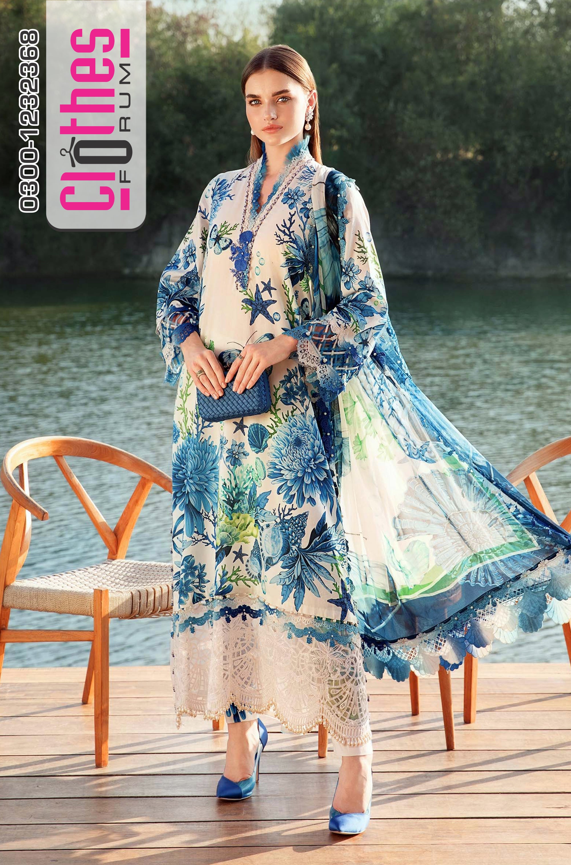 Maria B MPrint – Elegant Luxury Lawn Suit | Summer Chic 2025 Edition