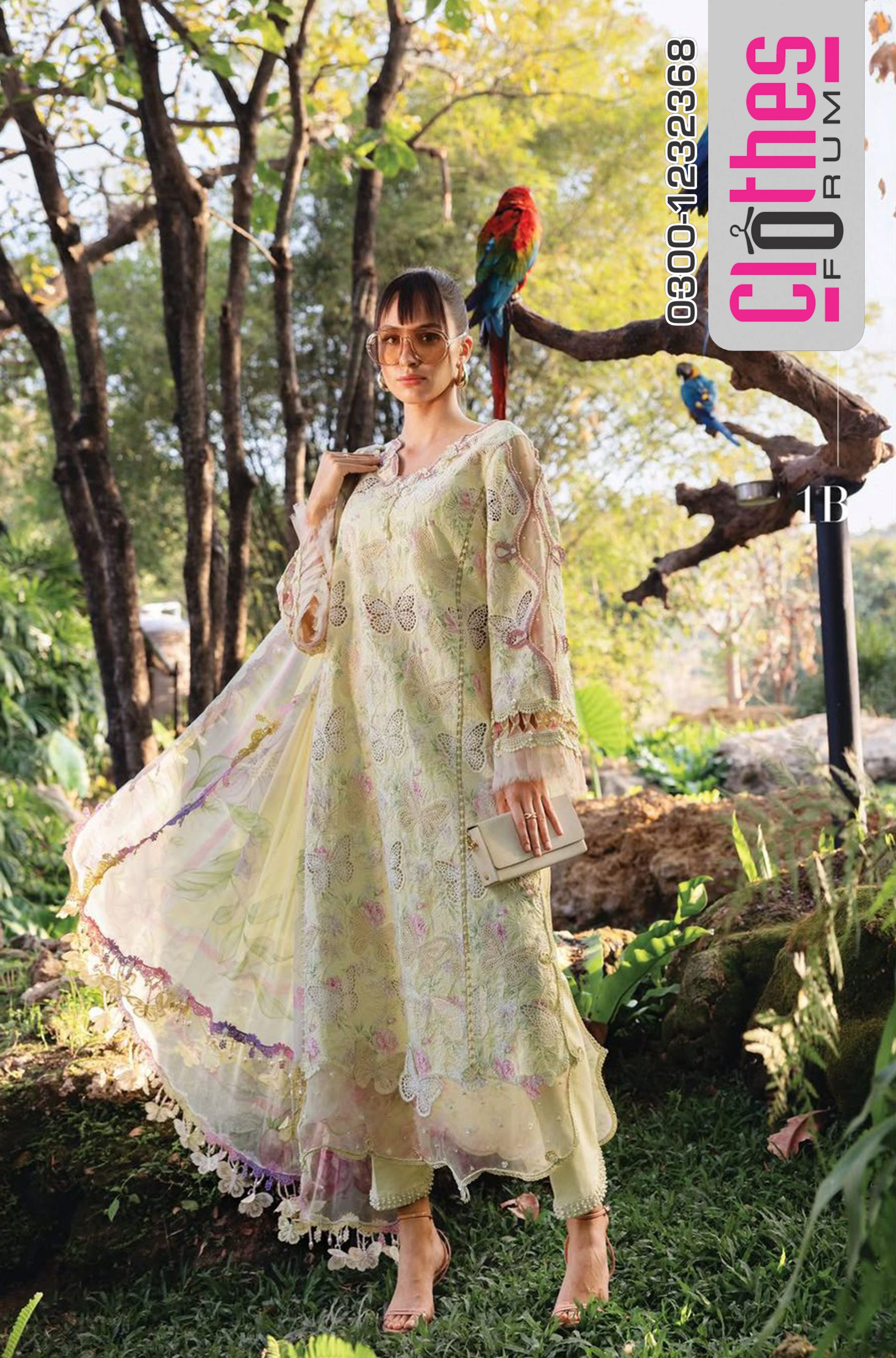 Maria B M-Prints Luxury Yellow Lawn 2026 | Embroidered 3-Piece Suit