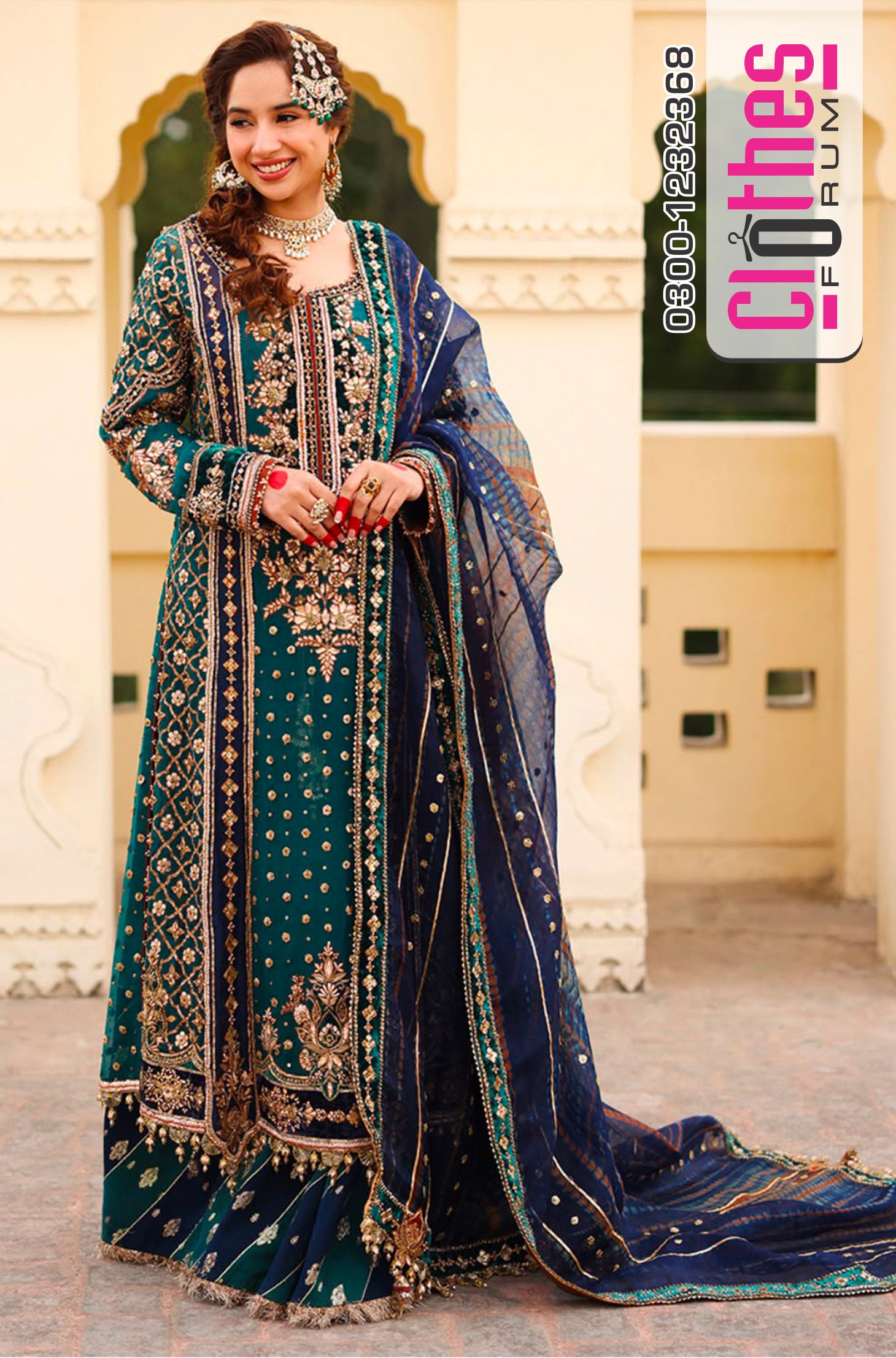 Maria B Wedding Edition Sharara Suit | Begum Jahanara Organza