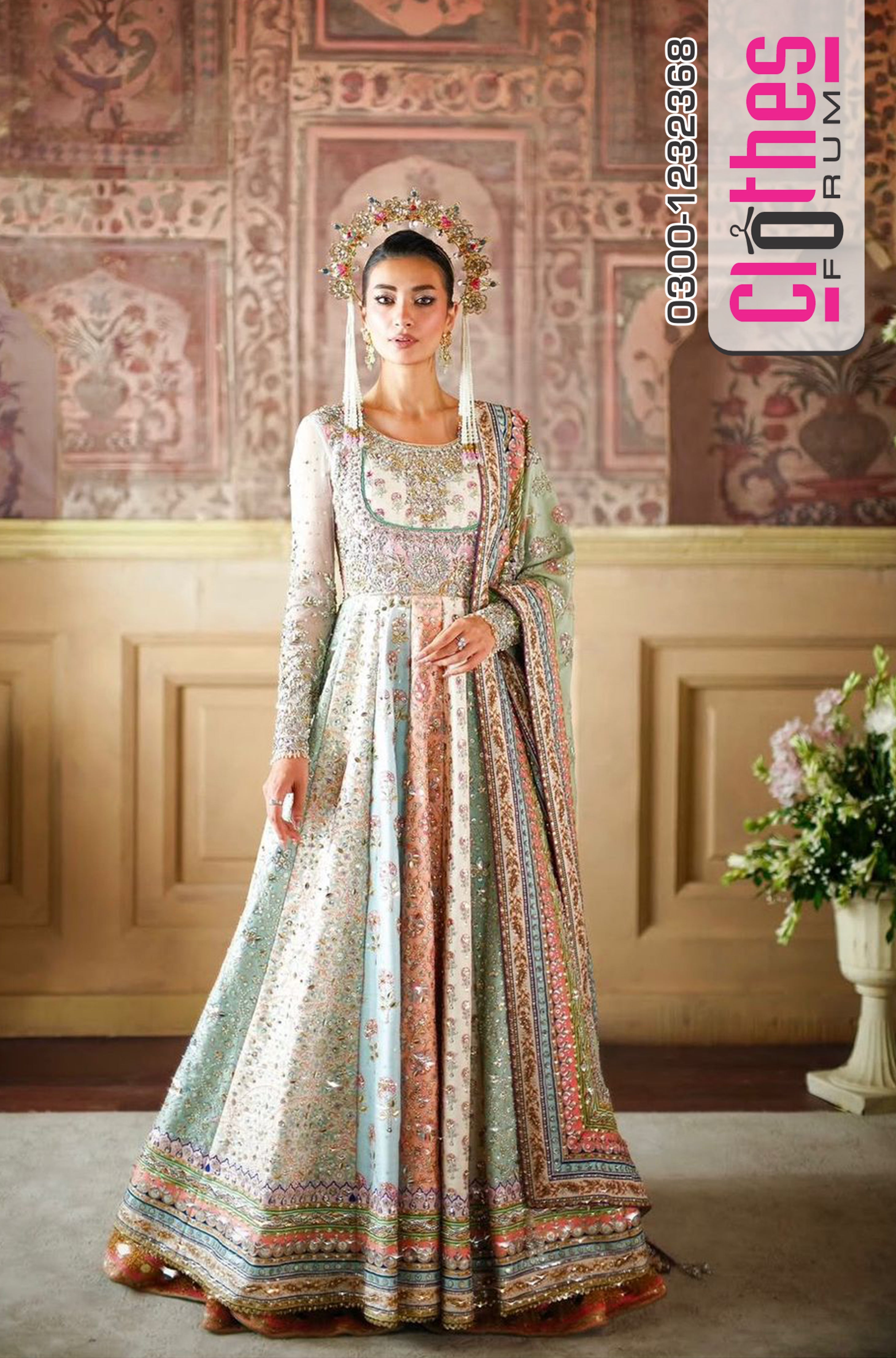 Nomi Ansari | Kaleidoscope Hand-Embellished Festive Pishwas