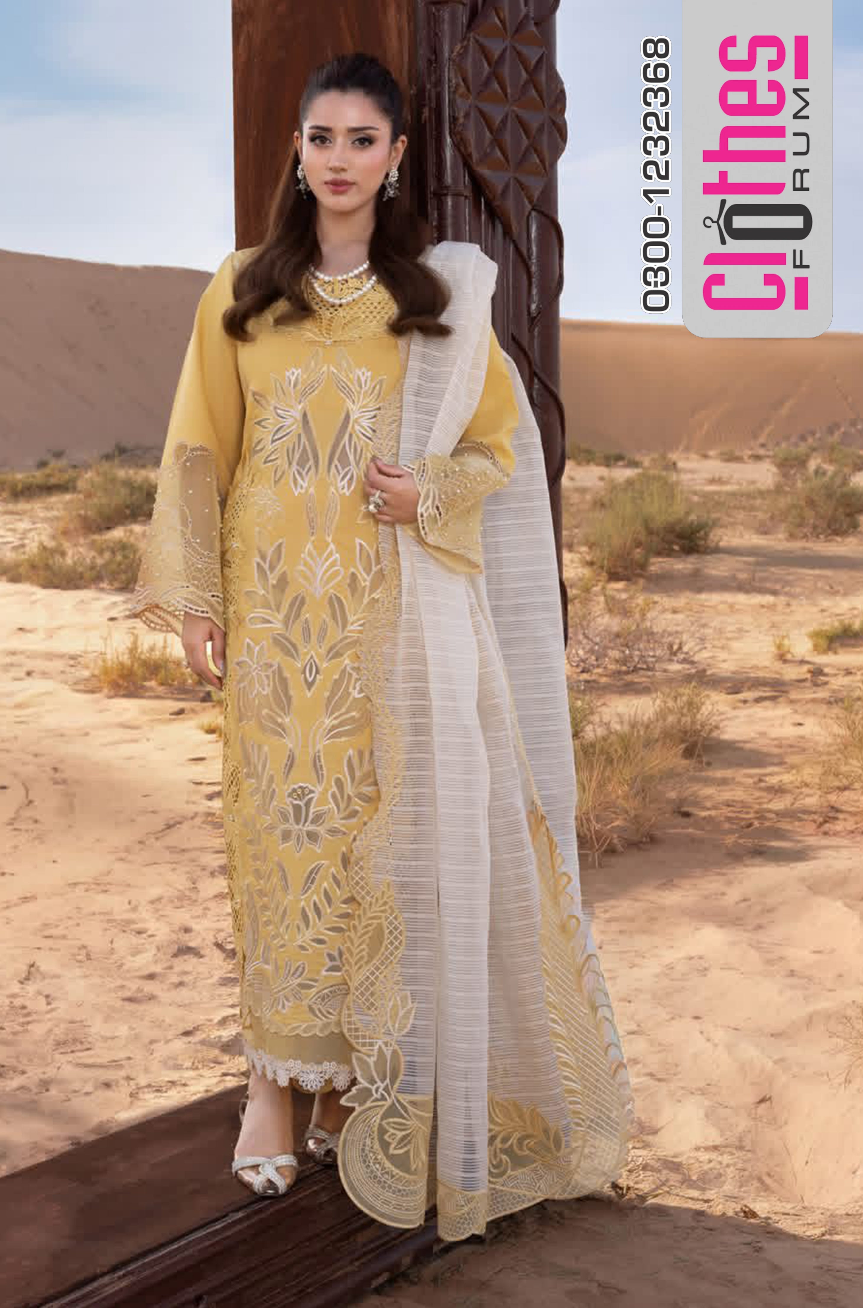 Rang Rasiya Ivory Schiffli Lawn 2026 | Luxury Embroidered Summer Suit