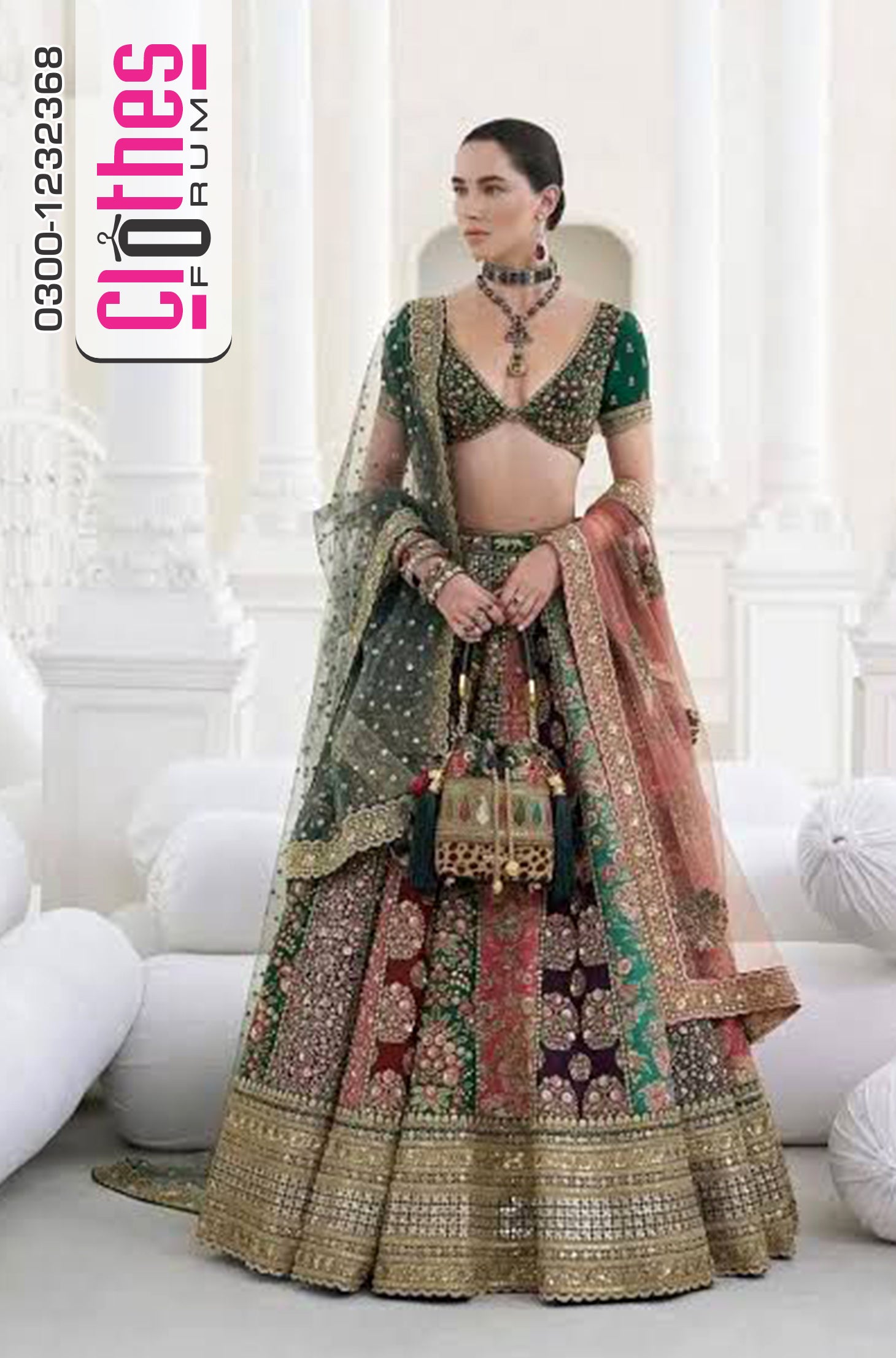 Sabyasachi Maroon Multi-Panel 18 Panelled Wedding Lehenga