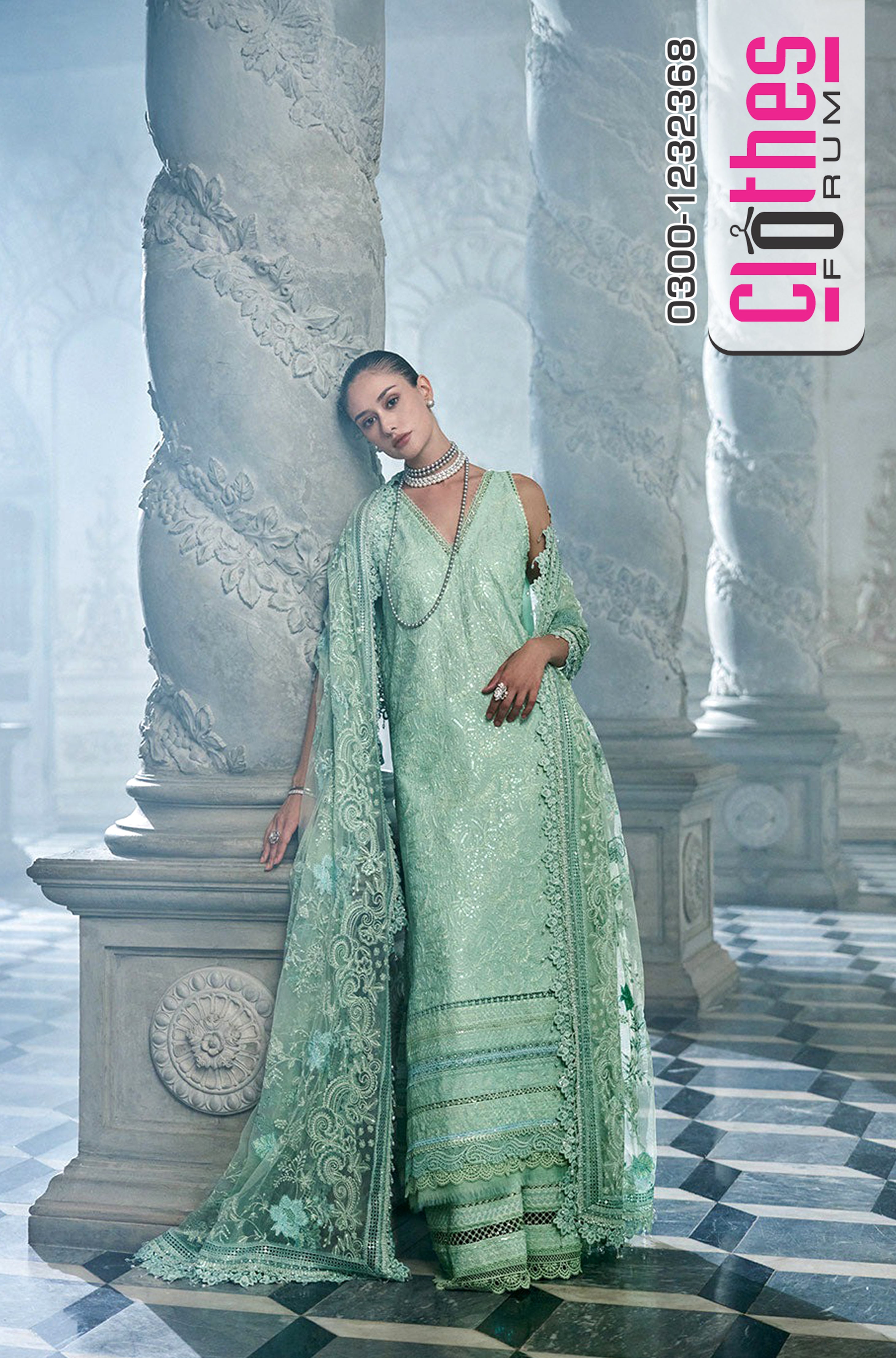 Sobia Nazir | Luxury Embroidered Lawn & Net Dupatta 2026