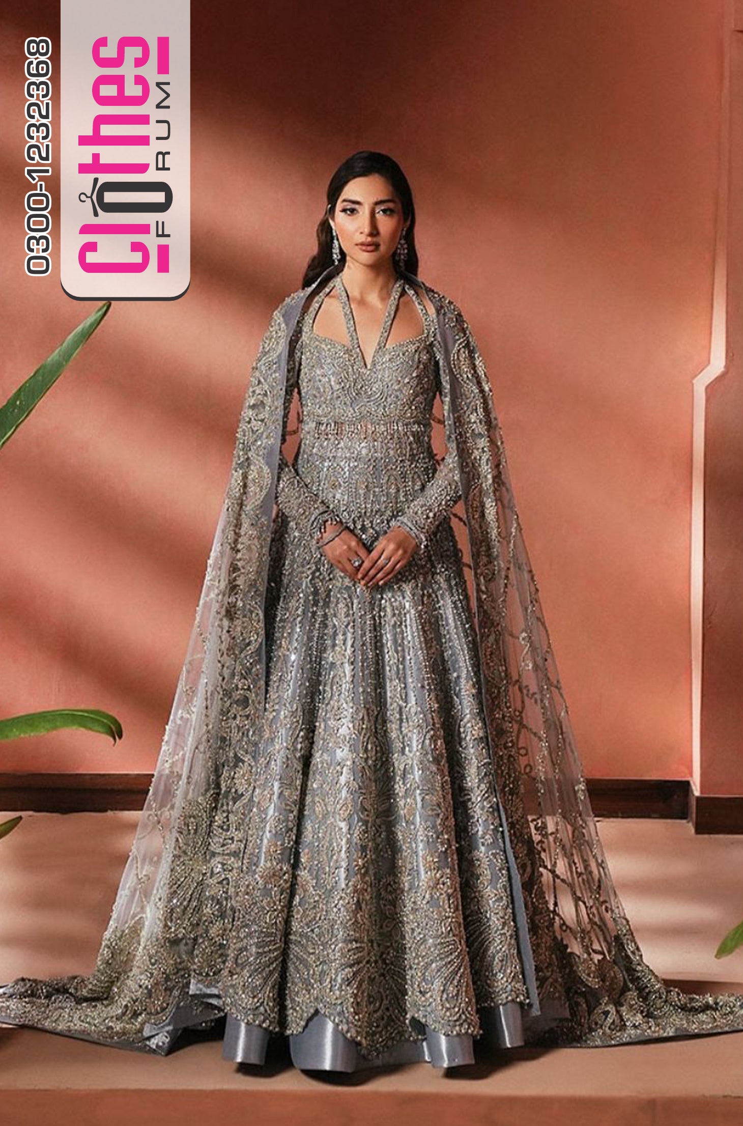 Soraya – Icy Silver-Blue Bridal Maxi Wedding Edition
