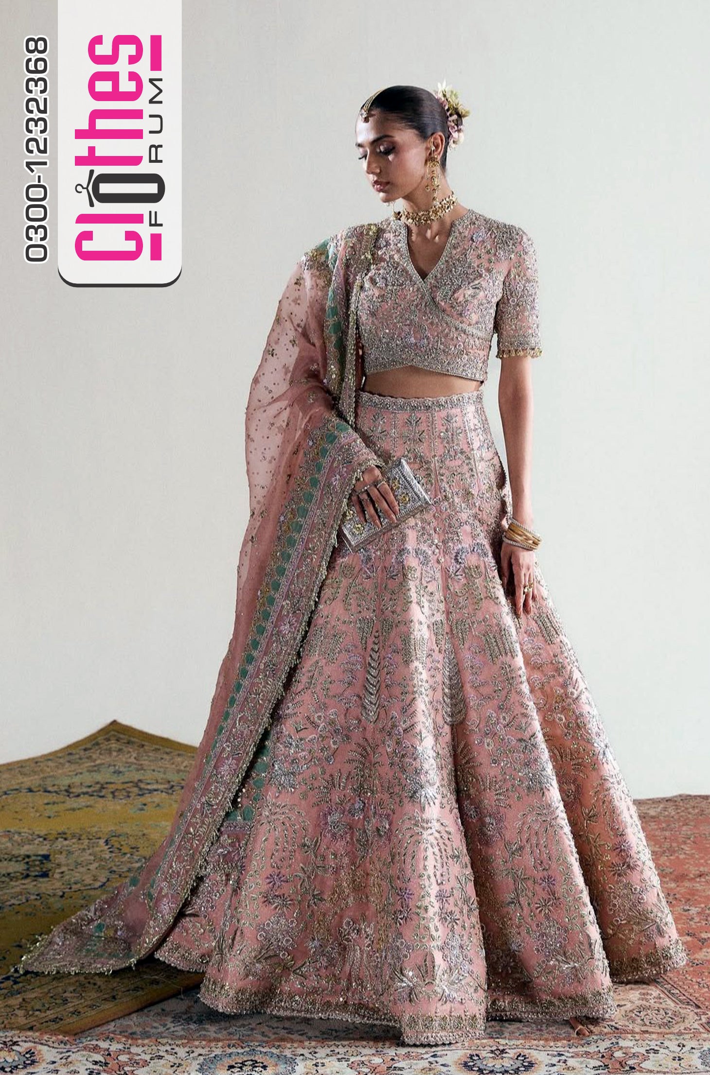 Suffuse Wedding Edition – Soft Pink Chiffon Bridal Lehenga Elegance