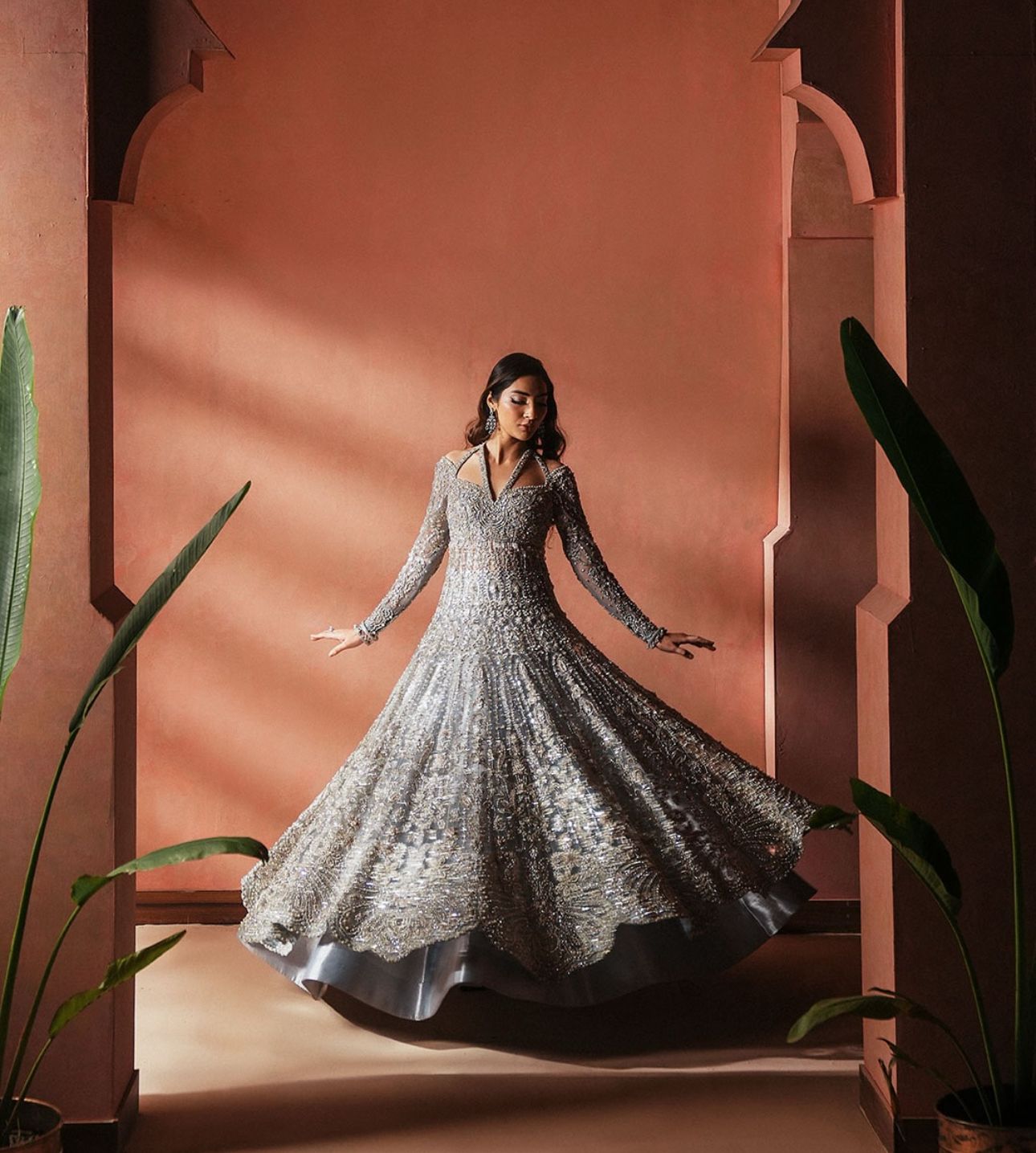 Soraya – Icy Silver-Blue Bridal Maxi Wedding Edition