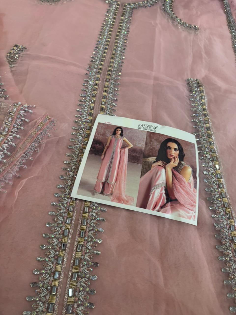 Sara Rohail – Pink Tissue Bridal Ensemble Wedding Edition