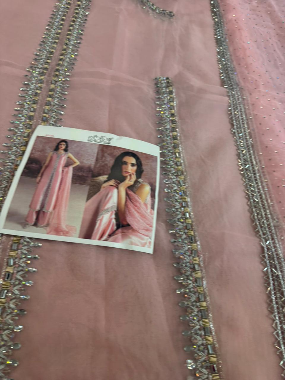 Sara Rohail – Pink Tissue Bridal Ensemble Wedding Edition