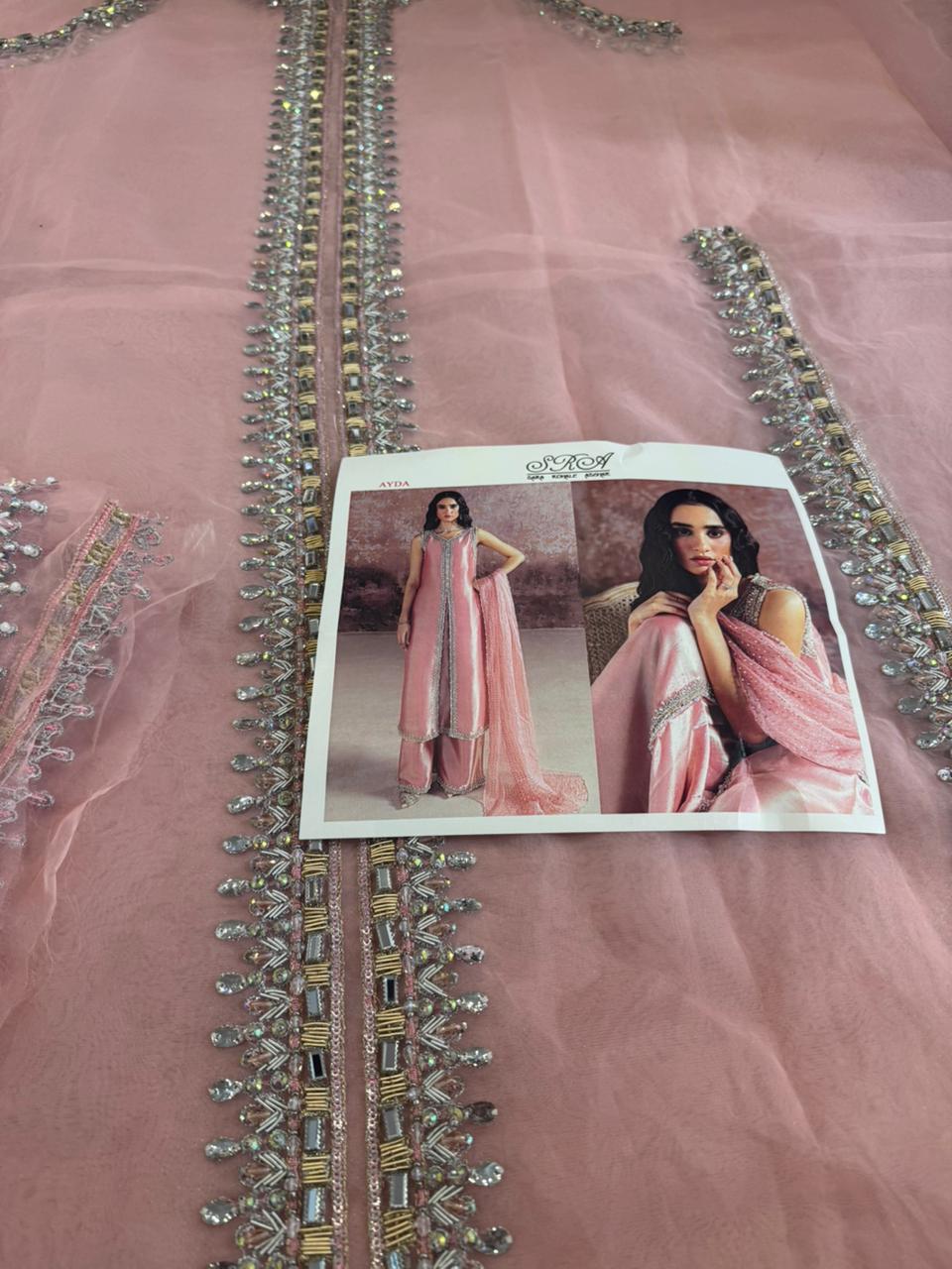 Sara Rohail – Pink Tissue Bridal Ensemble Wedding Edition