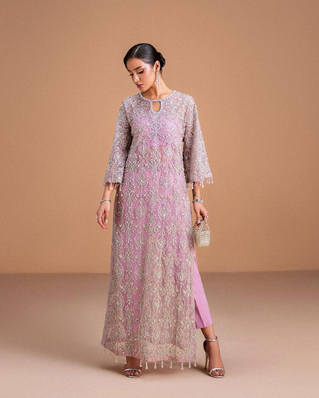 Kanwal Malik Pink Lilac Organza Outfit – Wedding Edition