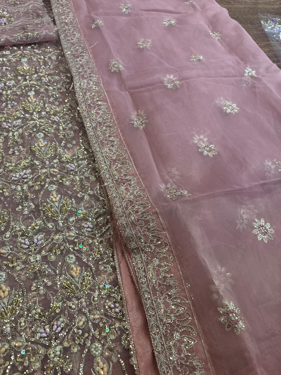 Kanwal Malik Pink Lilac Organza Outfit – Wedding Edition