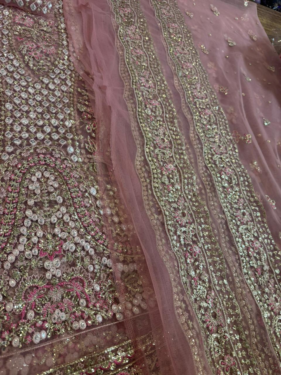 Ayzel Pink Chiffon Bridal Gown – Wedding Edition Luxury Couture