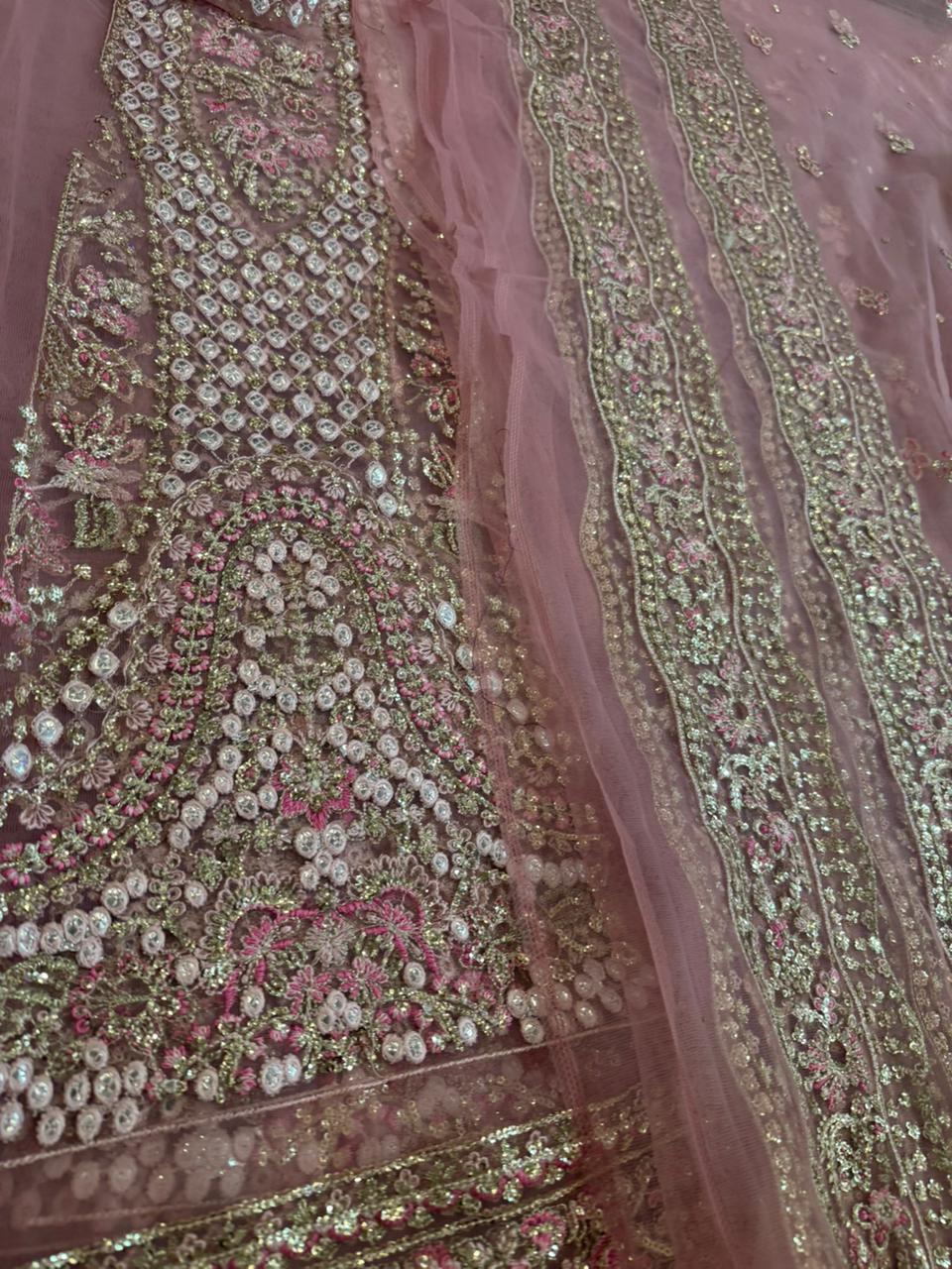 Ayzel Pink Chiffon Bridal Gown – Wedding Edition Luxury Couture