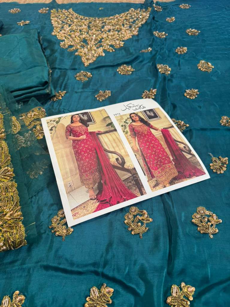 Haris Shakeel Zinc Chiffon Wedding Edition | Premium Bridal Collection