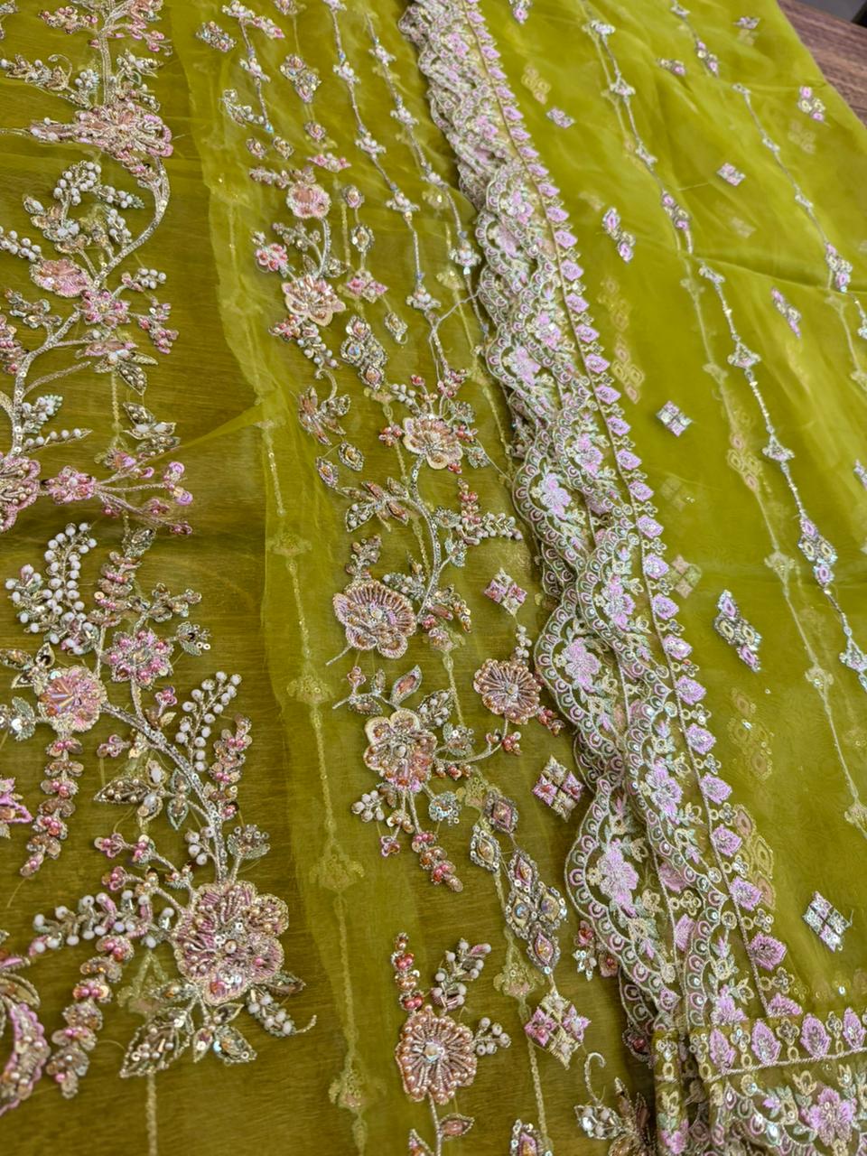 Kanwal Malik Olive Green Angrakha | Luxury Formal Wear | Buy Online clothesforum Kanwal Malik Olive Green Angrakha | Luxury Formal Wear | Buy Online clothesforum