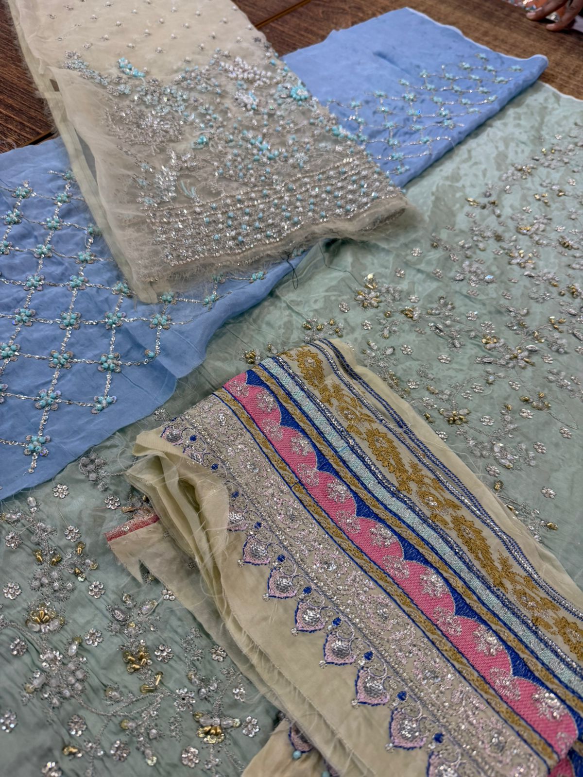 Nomi Ansari | Kaleidoscope Hand-Embellished Festive Pishwas