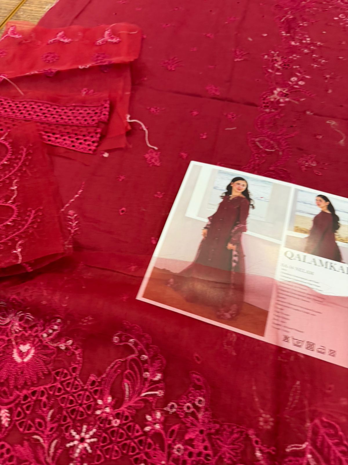 Qalamkar | Chikankari Luxury Lawn & 3D Floral Jacquard Suite