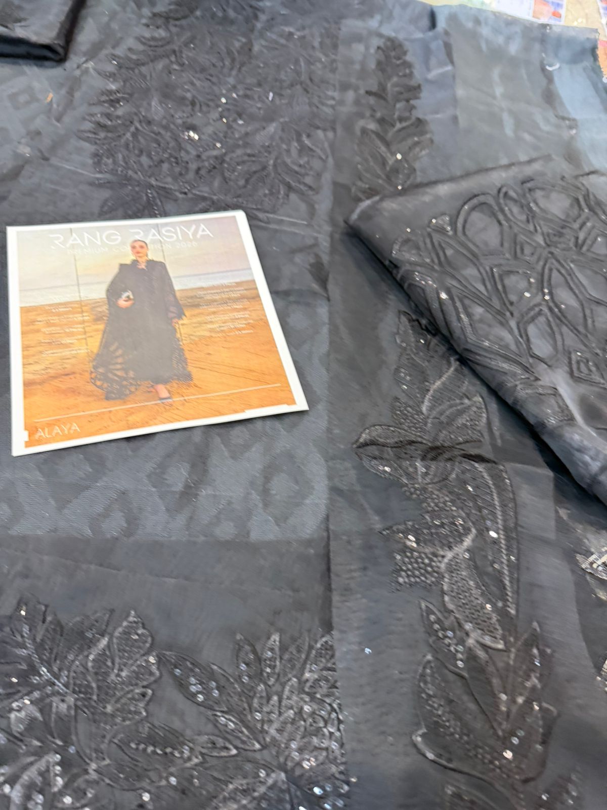 Rang Rasiya | Alaya 3D Floral Borsha Fabric Luxury Suite