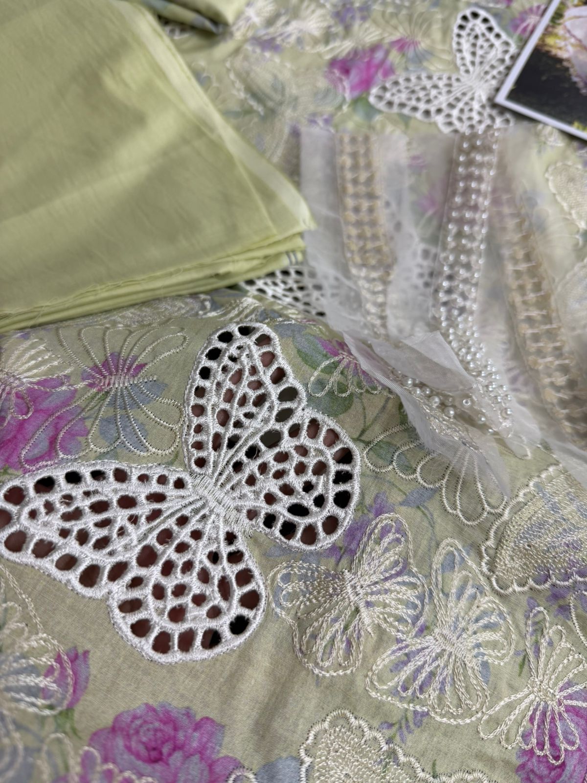 Maria B M-Prints Luxury Yellow Lawn 2026 | Embroidered 3-Piece Suit