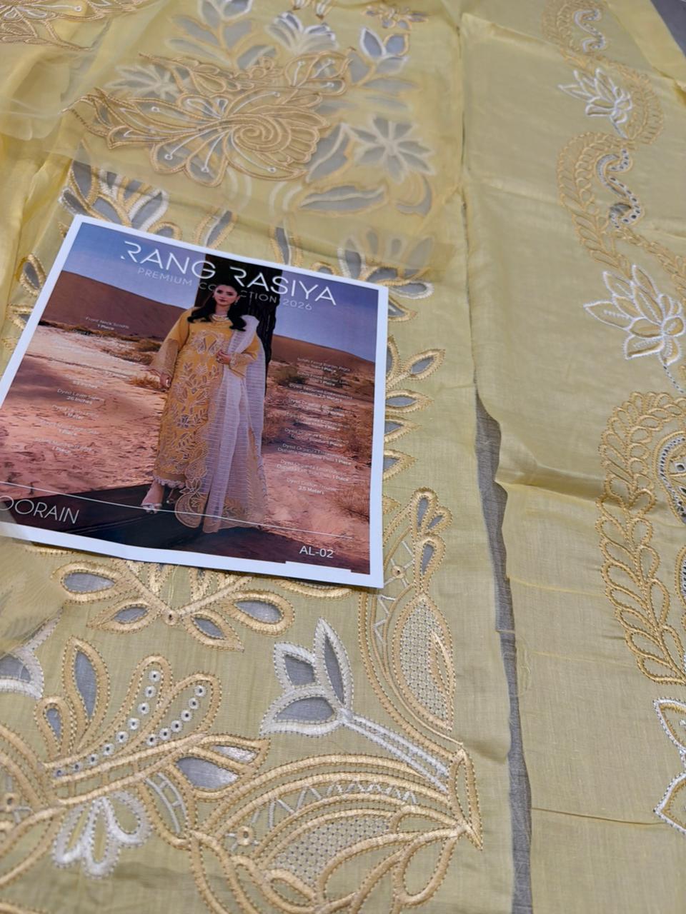 Rang Rasiya Ivory Schiffli Lawn 2026 | Luxury Embroidered Summer Suit