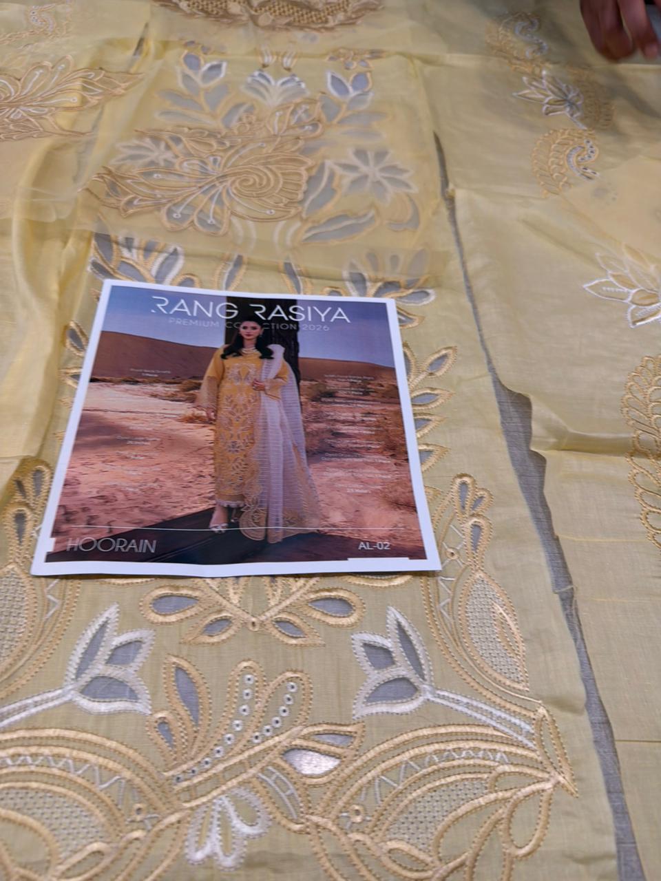 Rang Rasiya Ivory Schiffli Lawn 2026 | Luxury Embroidered Summer Suit