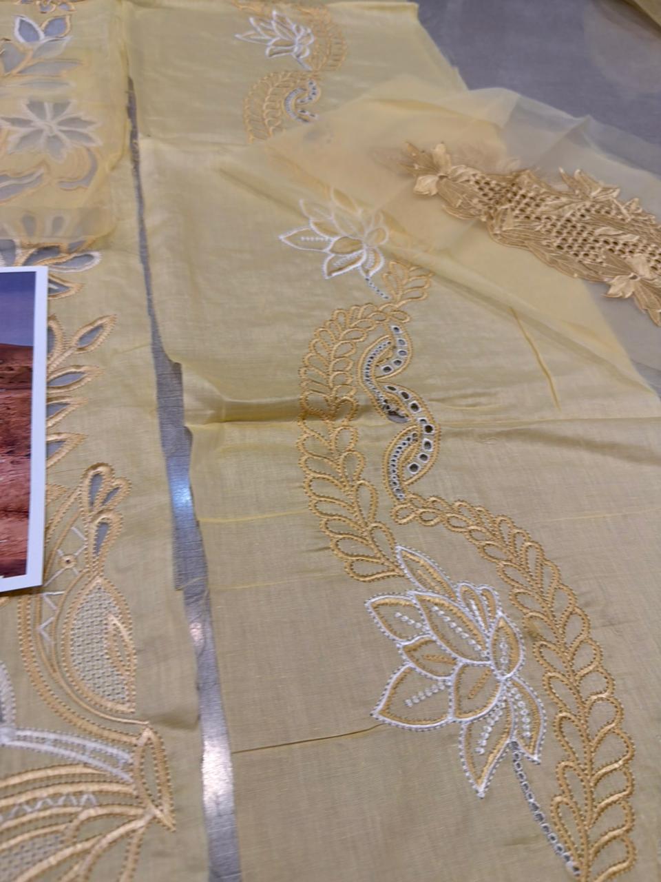 Rang Rasiya Ivory Schiffli Lawn 2026 | Luxury Embroidered Summer Suit