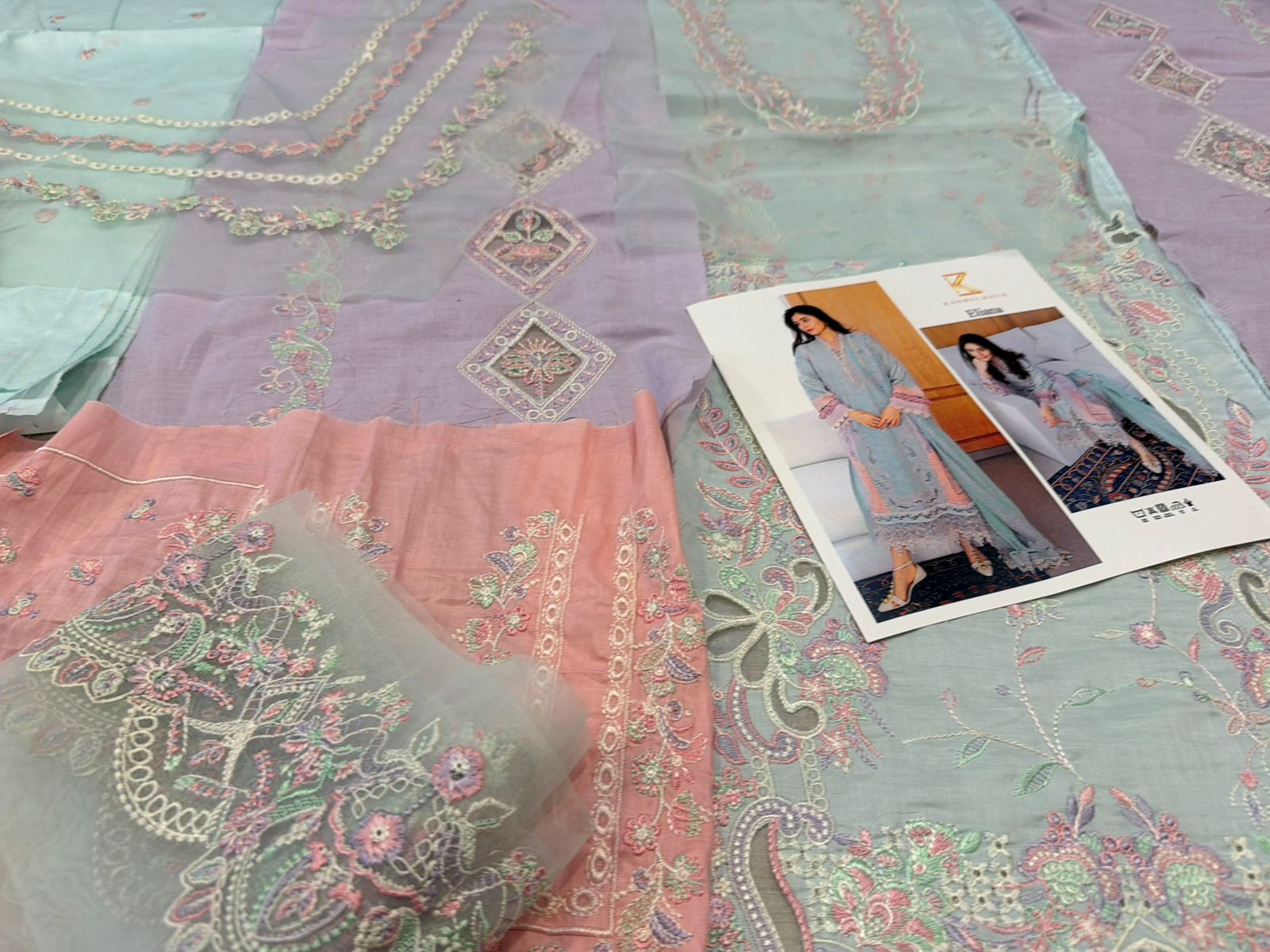Kanwal Malik Aqua Laser-Cut Lawn | Luxury Summer 2026 Collection