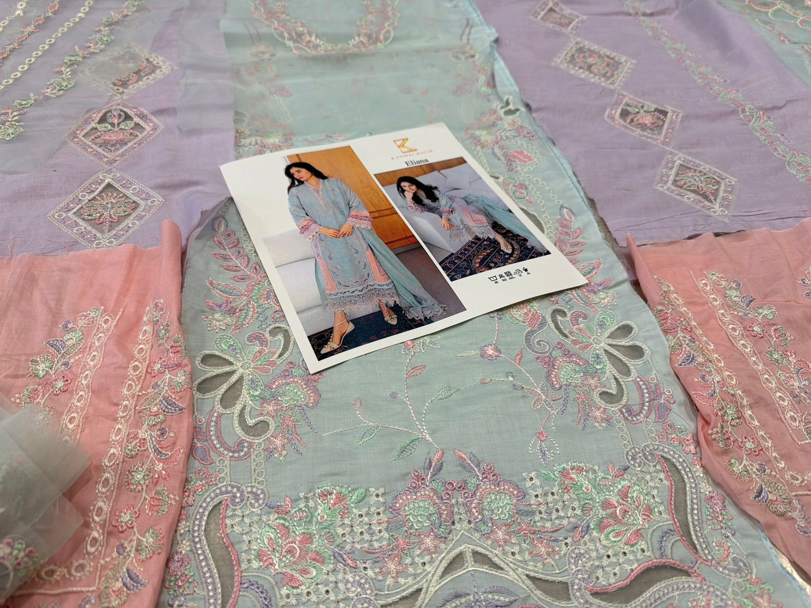 Kanwal Malik Aqua Laser-Cut Lawn | Luxury Summer 2026 Collection