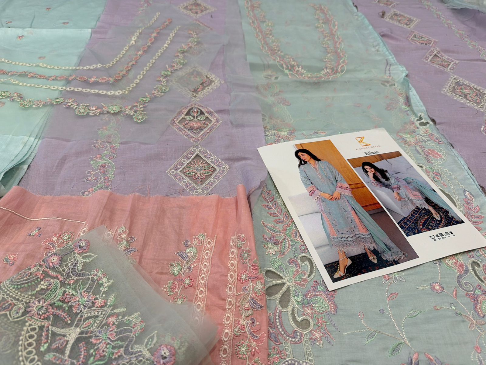 Kanwal Malik Aqua Laser-Cut Lawn | Luxury Summer 2026 Collection