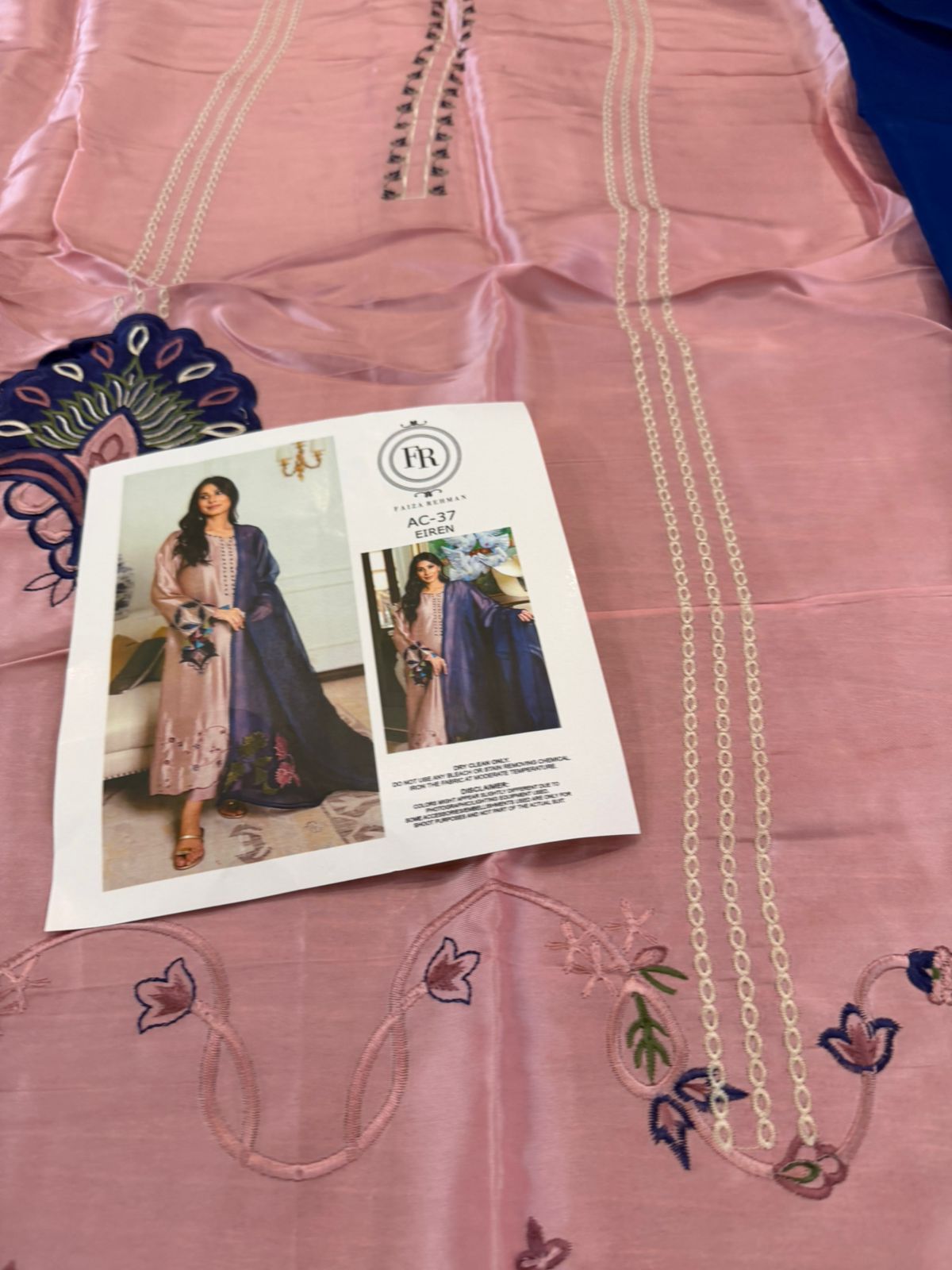 Faiza Rehman Misty Mauve Tissue Silk | Luxury Embroidered 2026